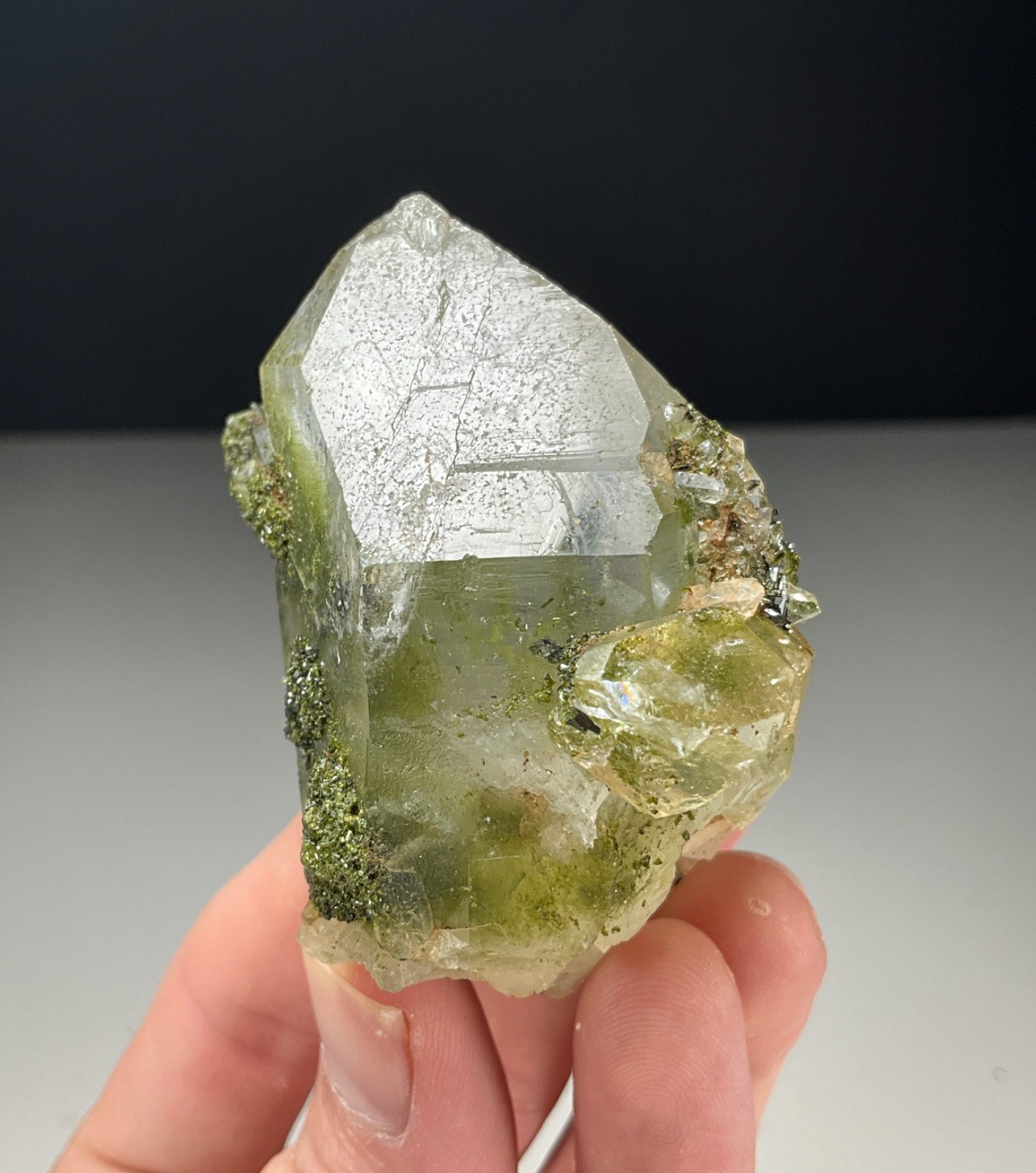 NEW FIND! QUARTZ WITH EPIDOTE FROM HAKKÂRI PROVINCE, TURKEY