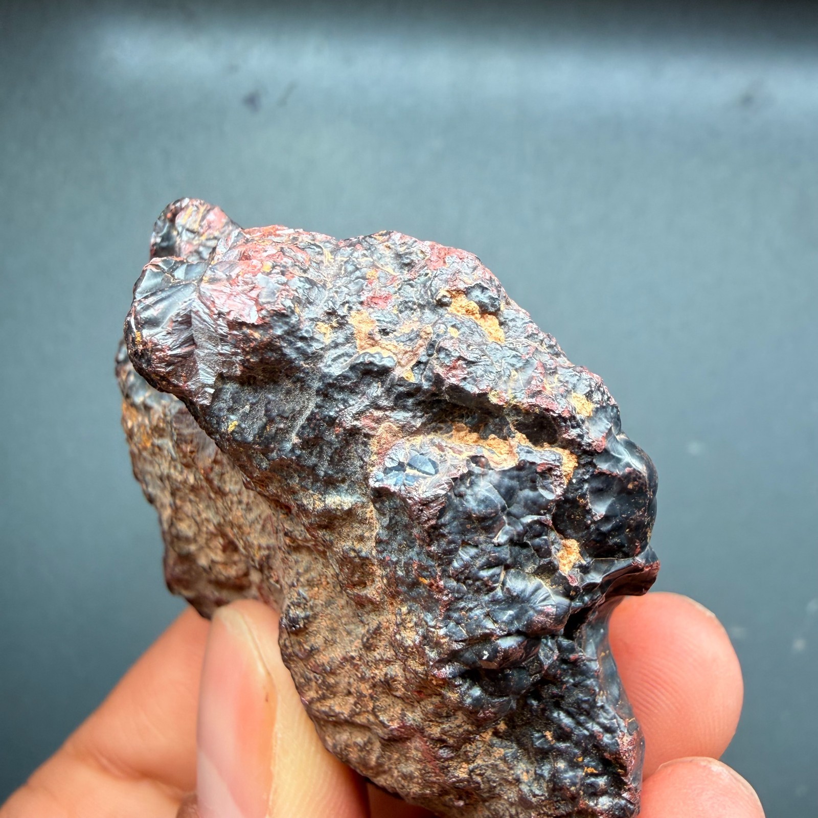 Botryoidal Hematite Specimen from Morocco 171g – Natural Iron Rose Formation