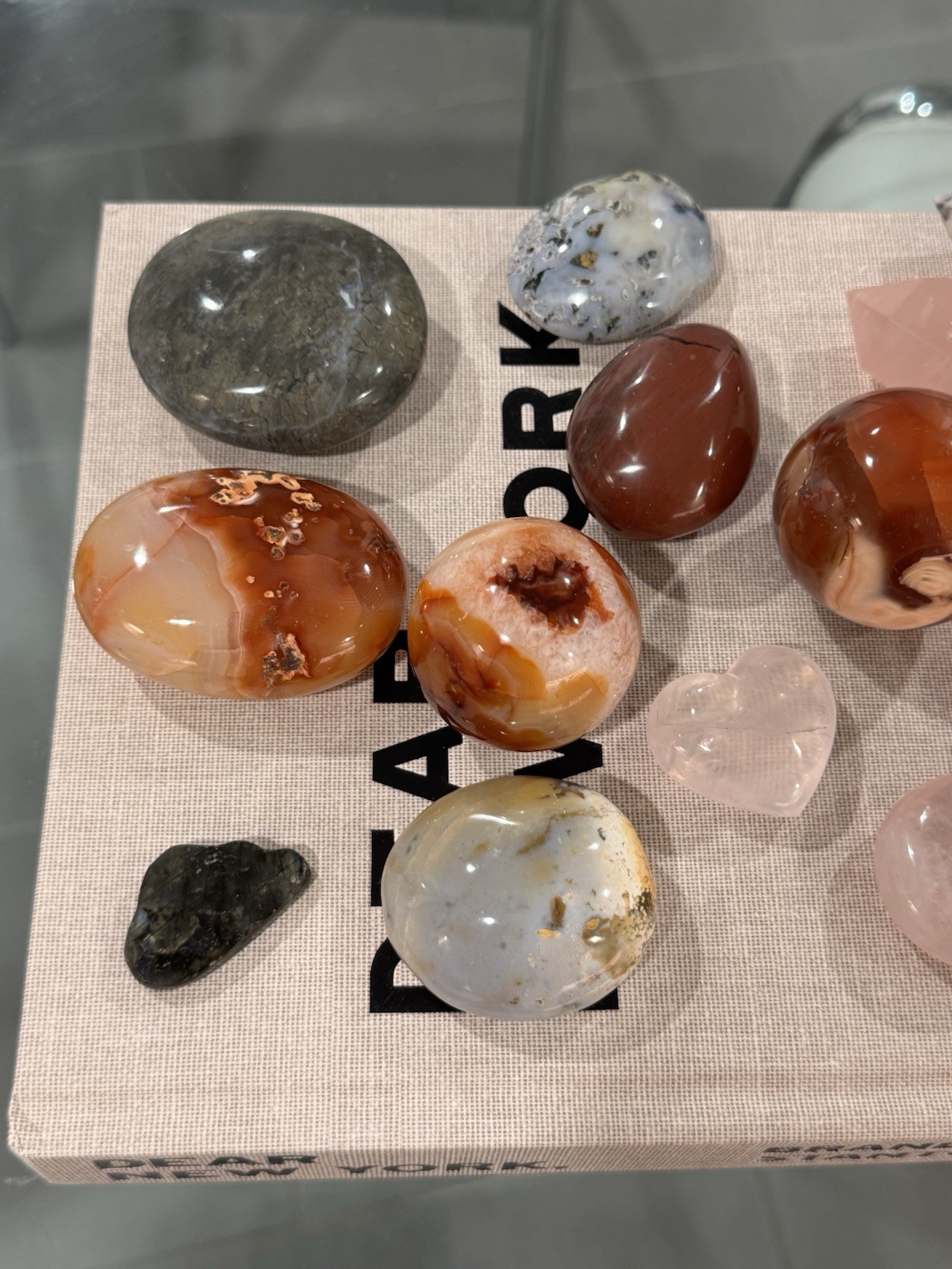 Mixed Polished Crystal & Mineral Lot – Spheres, Palm Stones, Hearts, Points