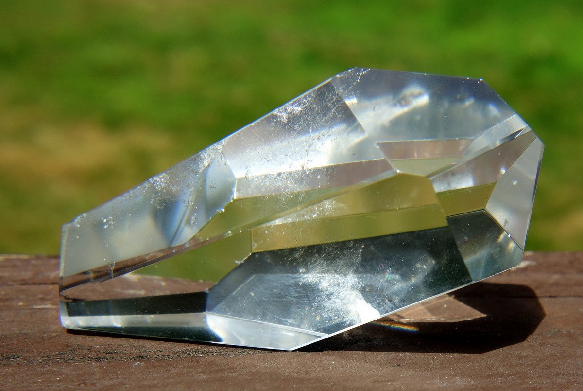 Polished Lemurian Quartz Free Form Crystal