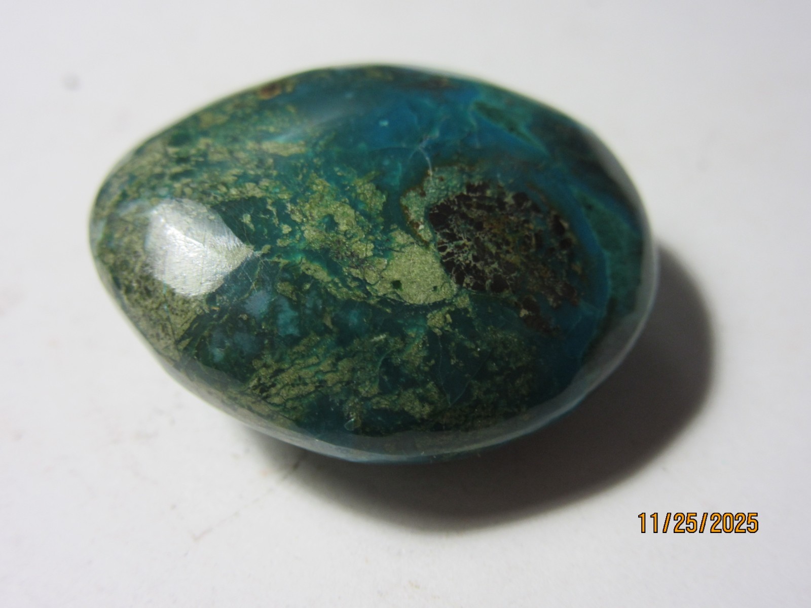 Tumbled Chrysocolla Multicolor 1 1/4 Inch Gemstone Collectible TCMGC-1.25