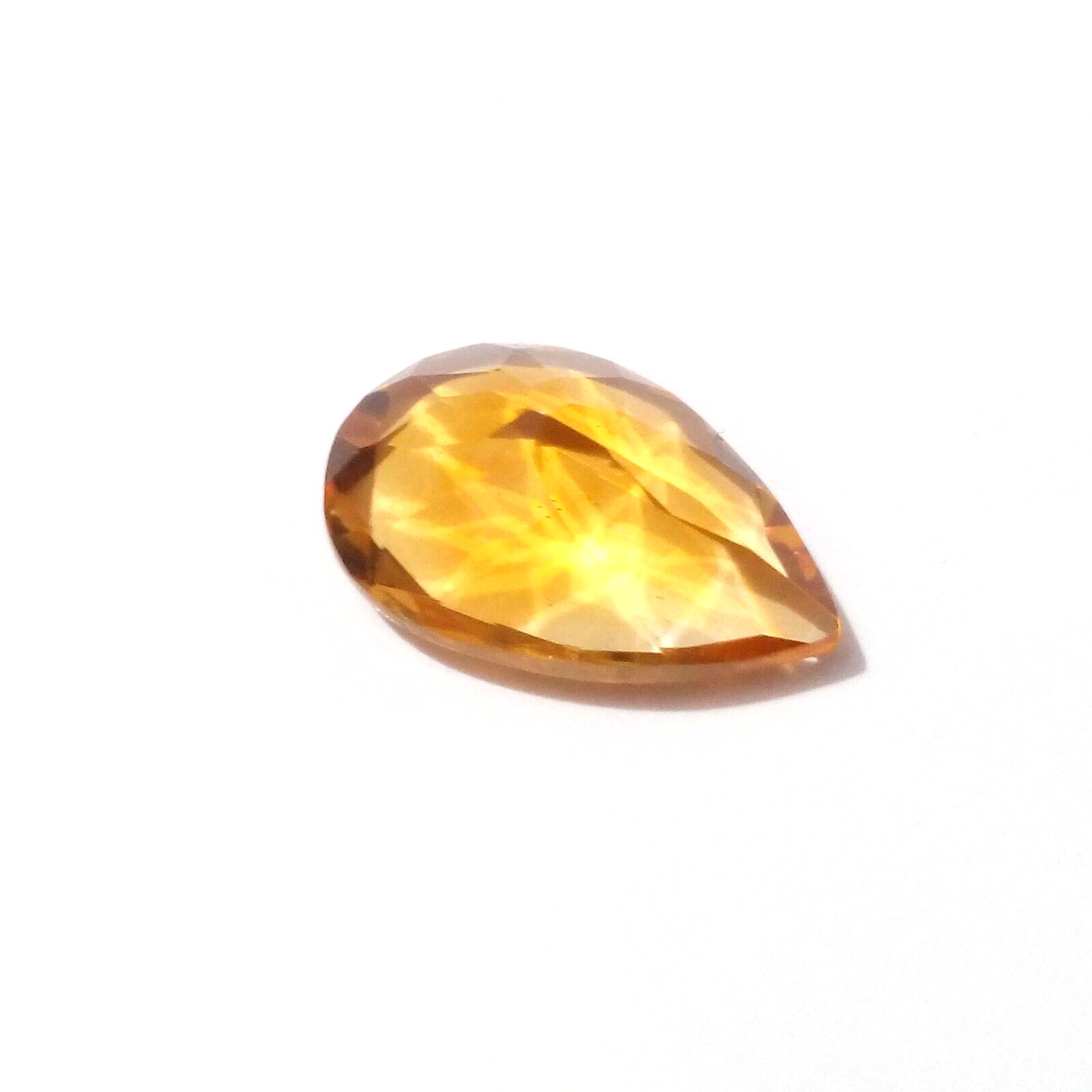 2.45 Crt 100% Natural AA+ Golden Citrine Topaz Pear Shape Faceted Loose Gemstone