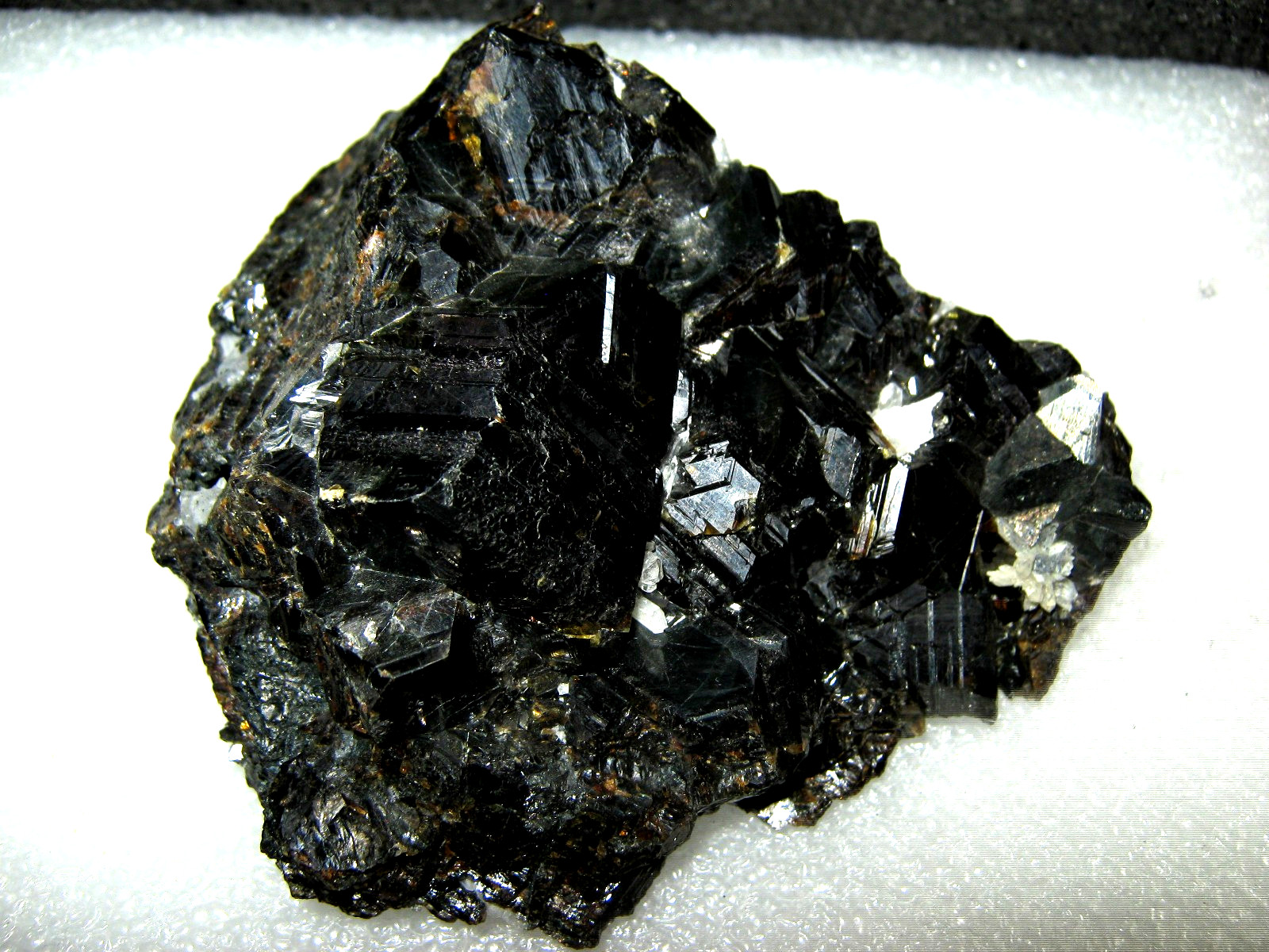 Huge RARE Black Shiny Gem Sphalerite & Amber Pyrite Quartz Crystal Cluster