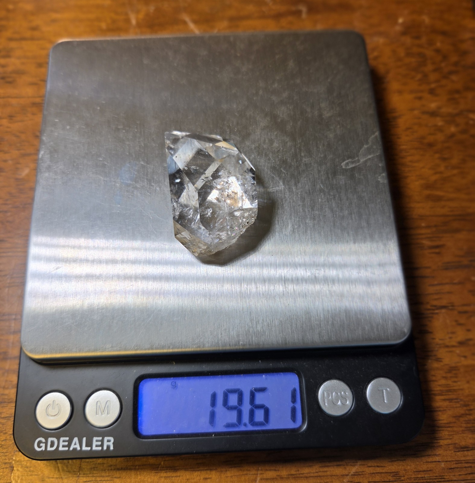 Large Natural Herkimer Diamond from Fonda, NY 19.61g 29mm x 36mm Quartz Crystal
