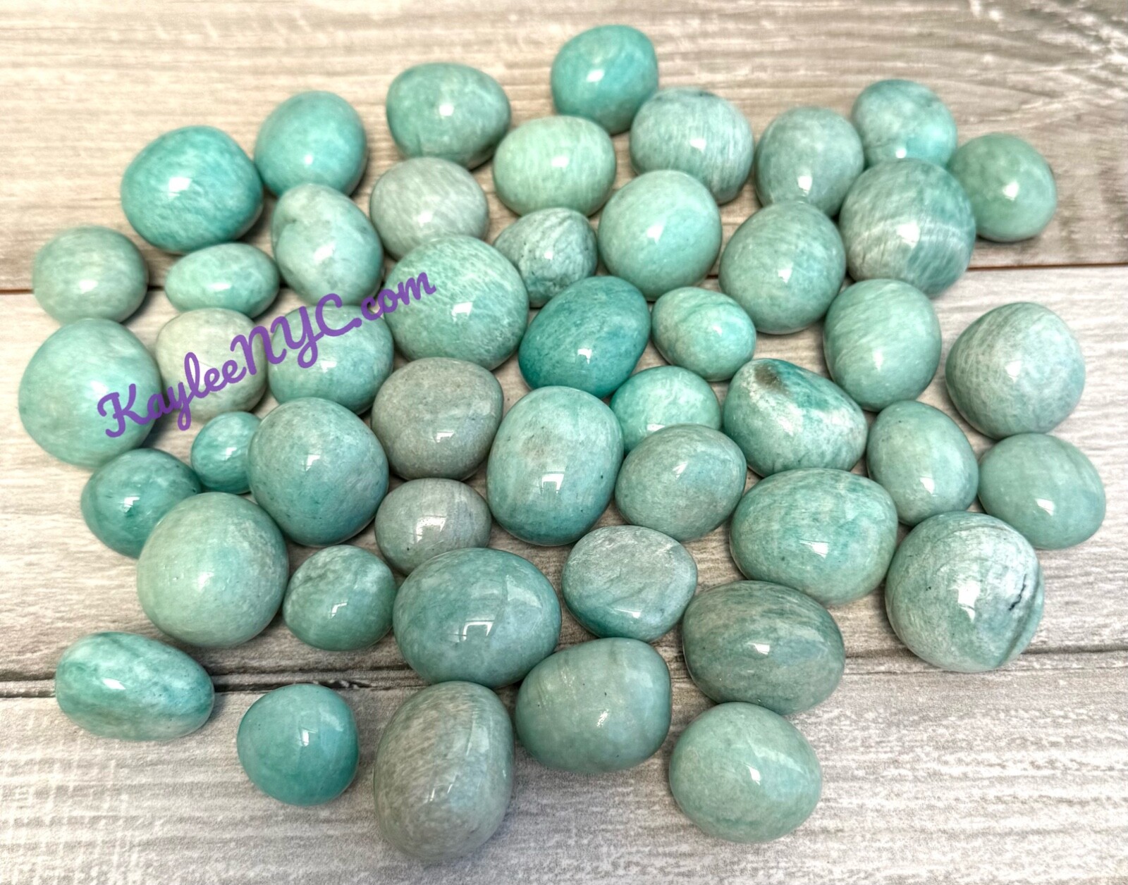 Wholesale Lot 2 Lbs Natural Amazonite Tumble Healing Energy Nice Quality