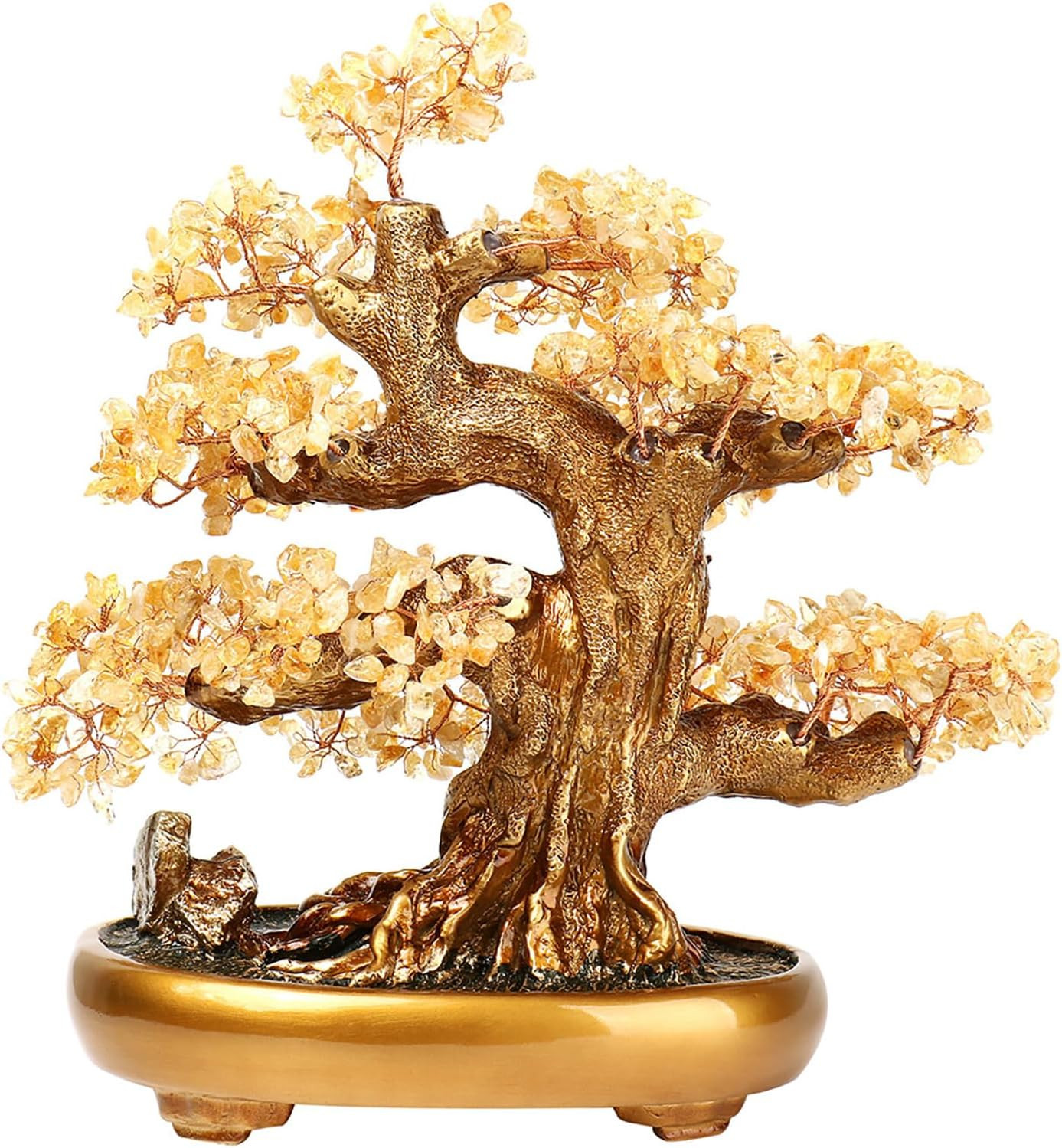 Feng Shui Money Tree Large Crystal Quartz Lucky Tree Gem Tree for Office Home Fe