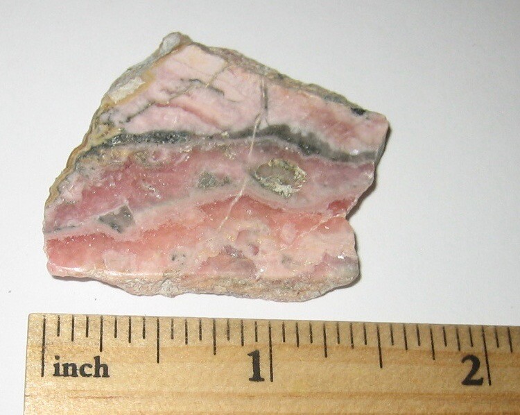 1.4″ POLISHED / ROUGH NATURAL 4mm RHODOCHROSITE CRYSTAL STONE ARGENTINA 16.6g *1