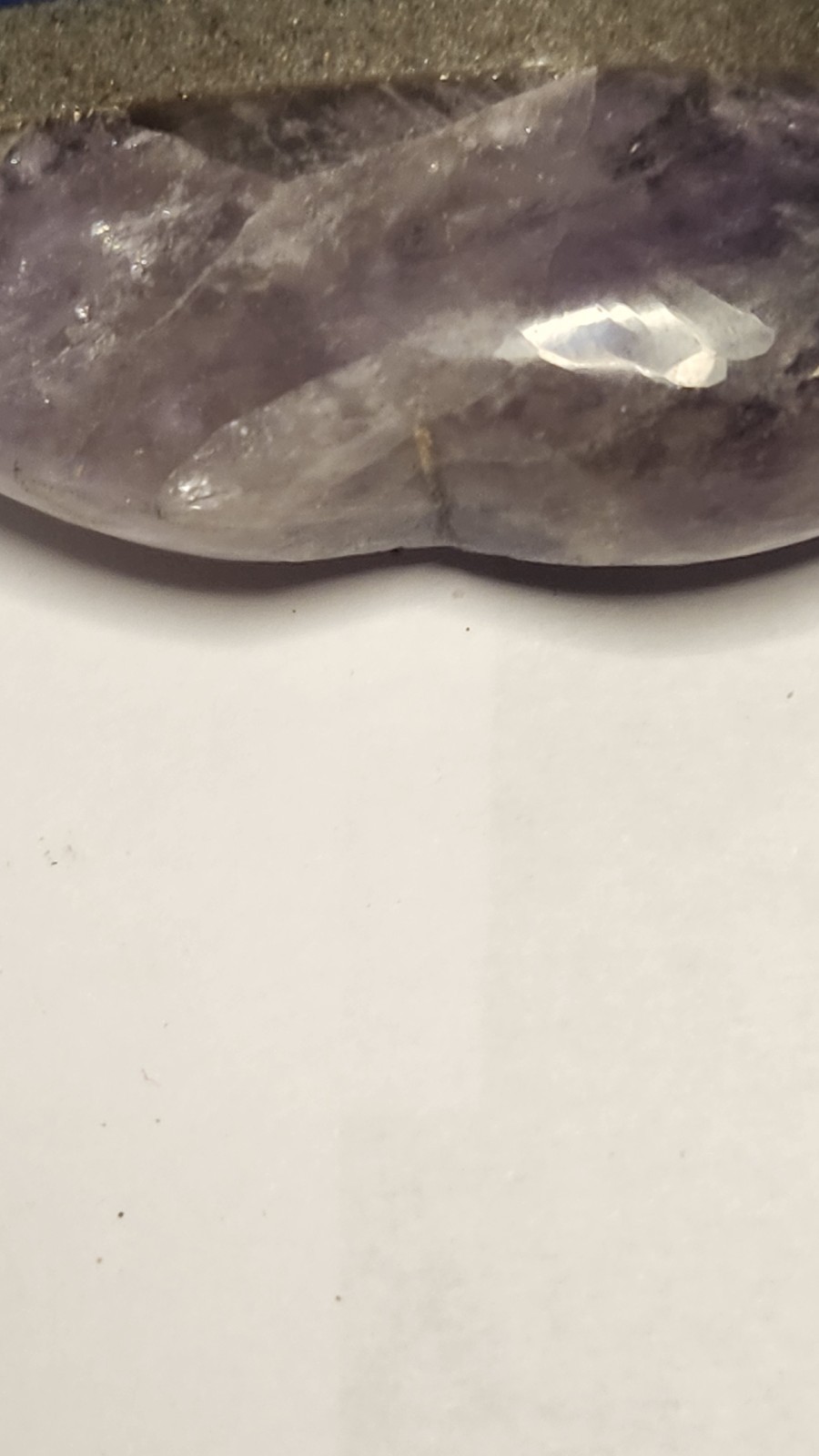 Polished Stone Heart 2.25 inches layered striped
