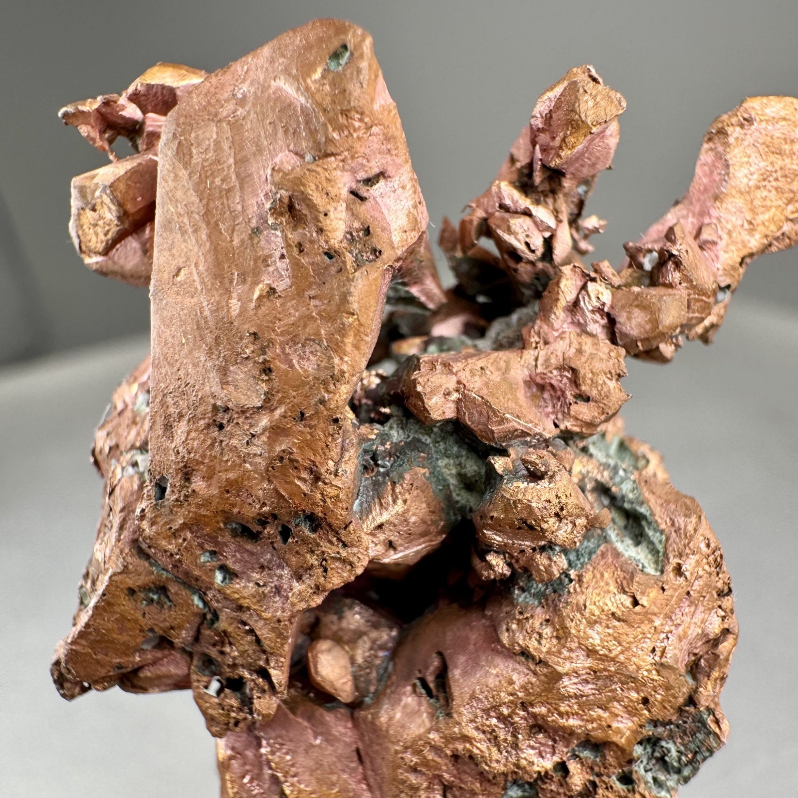 Fine Sharp Copper Crystals: No. 2 shaft, Centennial Mine, Houghton Co., Michigan