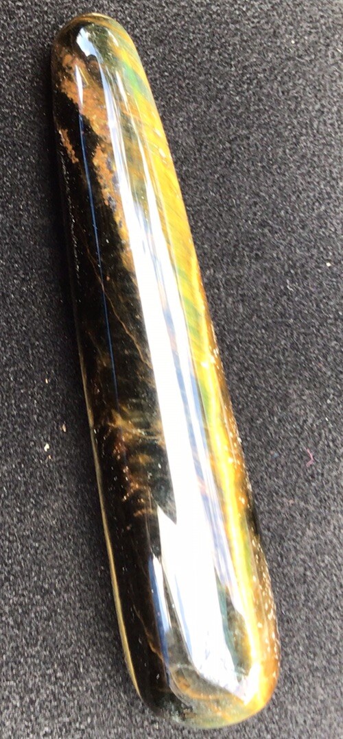 4” Tiger Eye Massage Wand Natural Sparkling Mineral Point – Africa