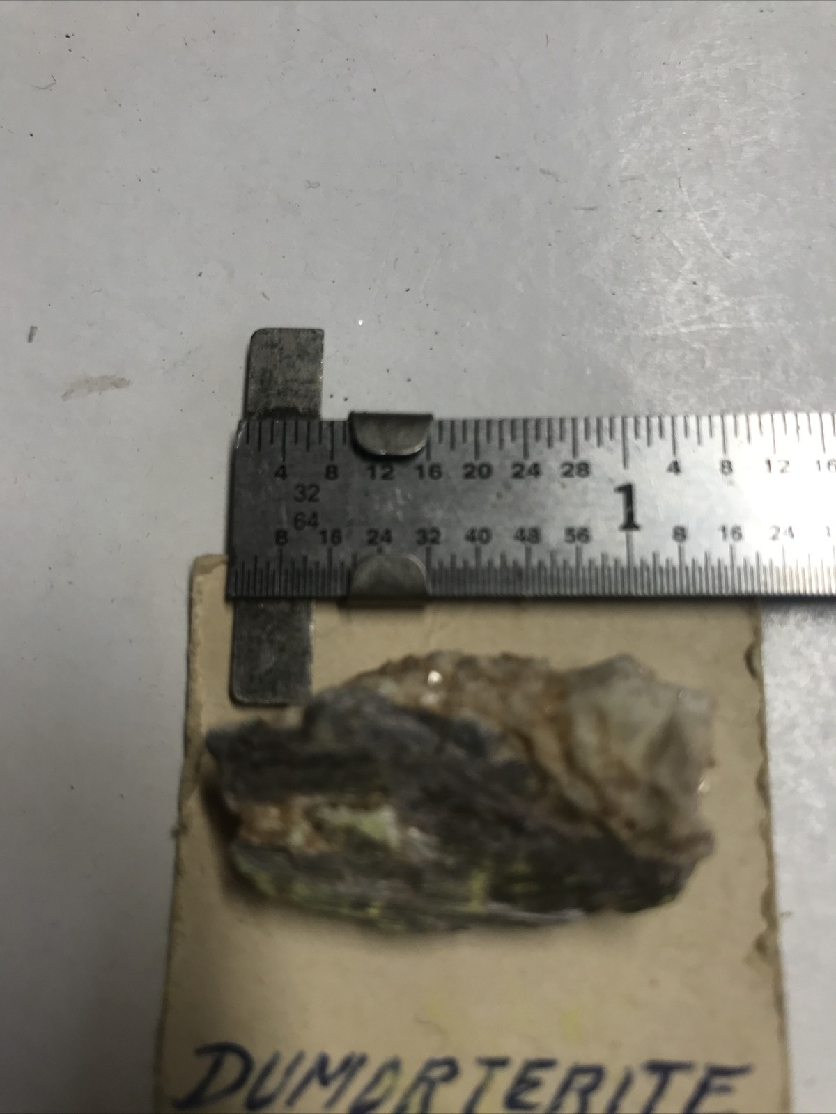 Dumortierite In Quartz ~5 Gramm 25 Ct. Alpine California Size 1”x1/2”