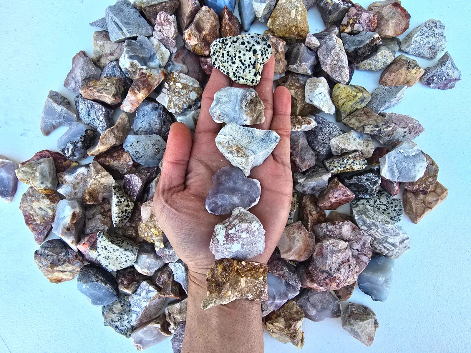 Mexico Crystals Mix Raw Rough Stones Bulk Lot for Tumbling Healing Collecting