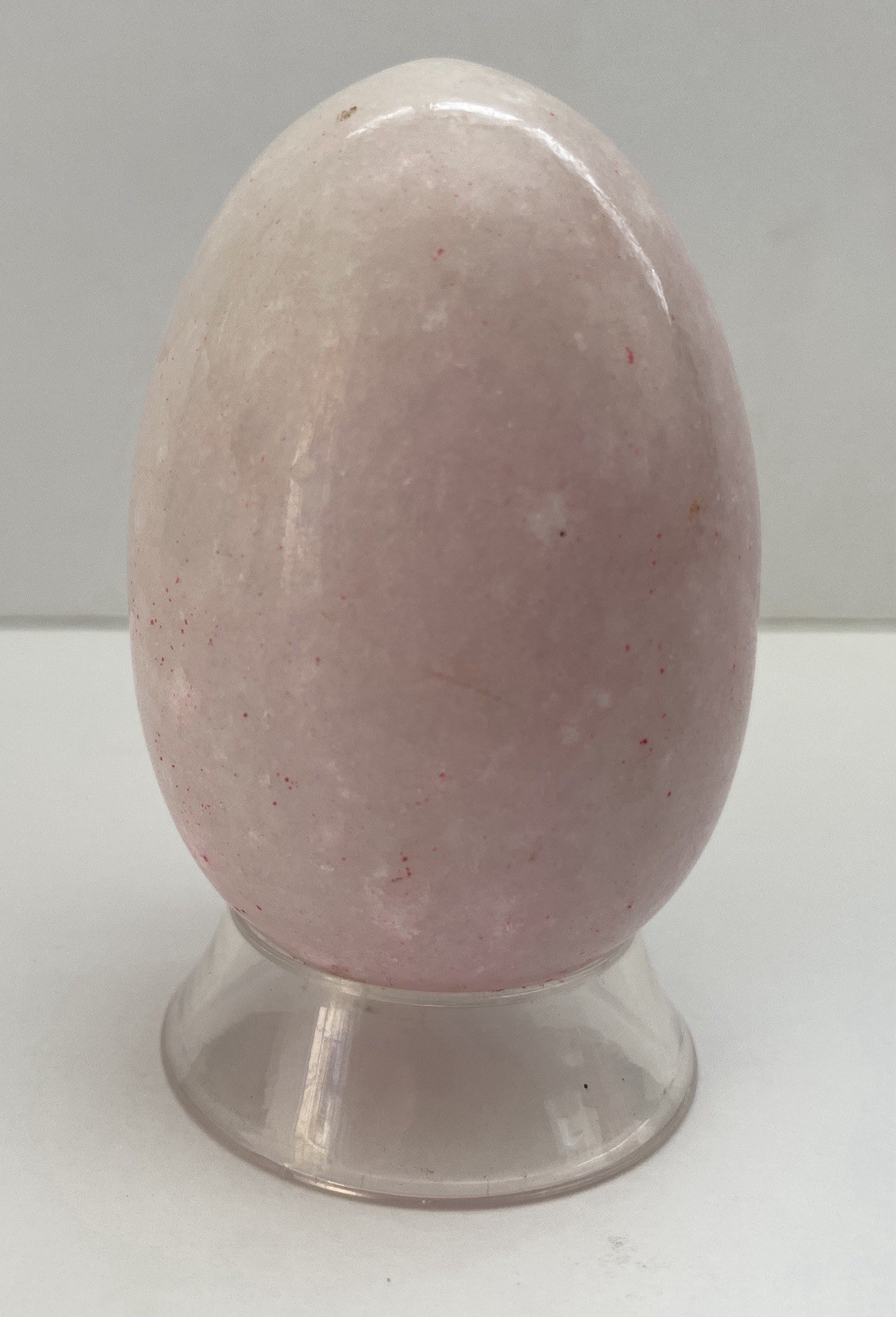 Natural Onyx Stone Egg With Stand Hand Polished Banded Agate Calcite Crystal