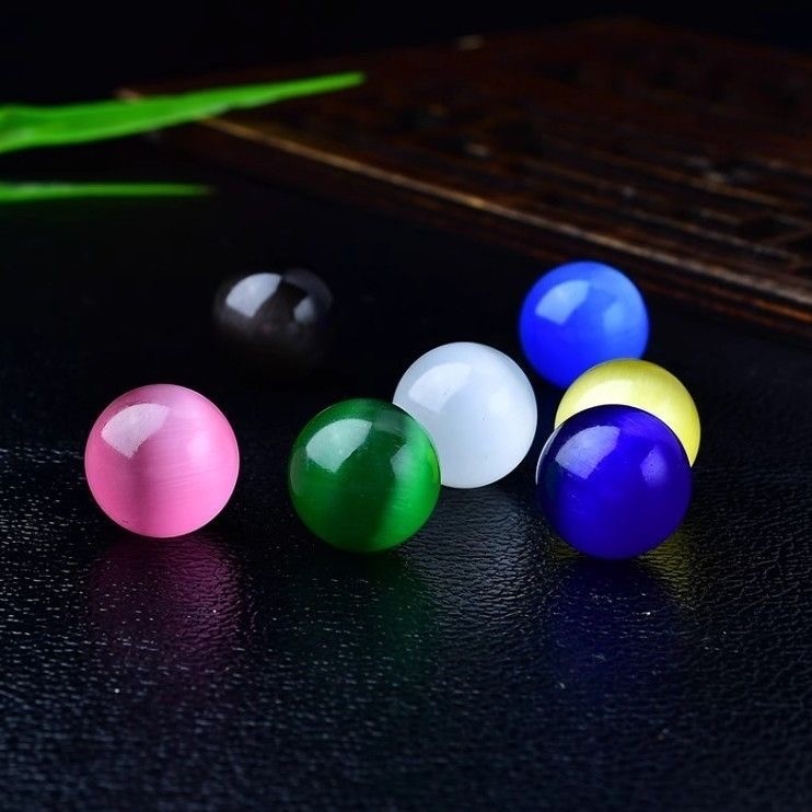 10pcs Wholesale Colourful Cat’s Eye Ball Quartz Sphere Reiki Healing 16mm