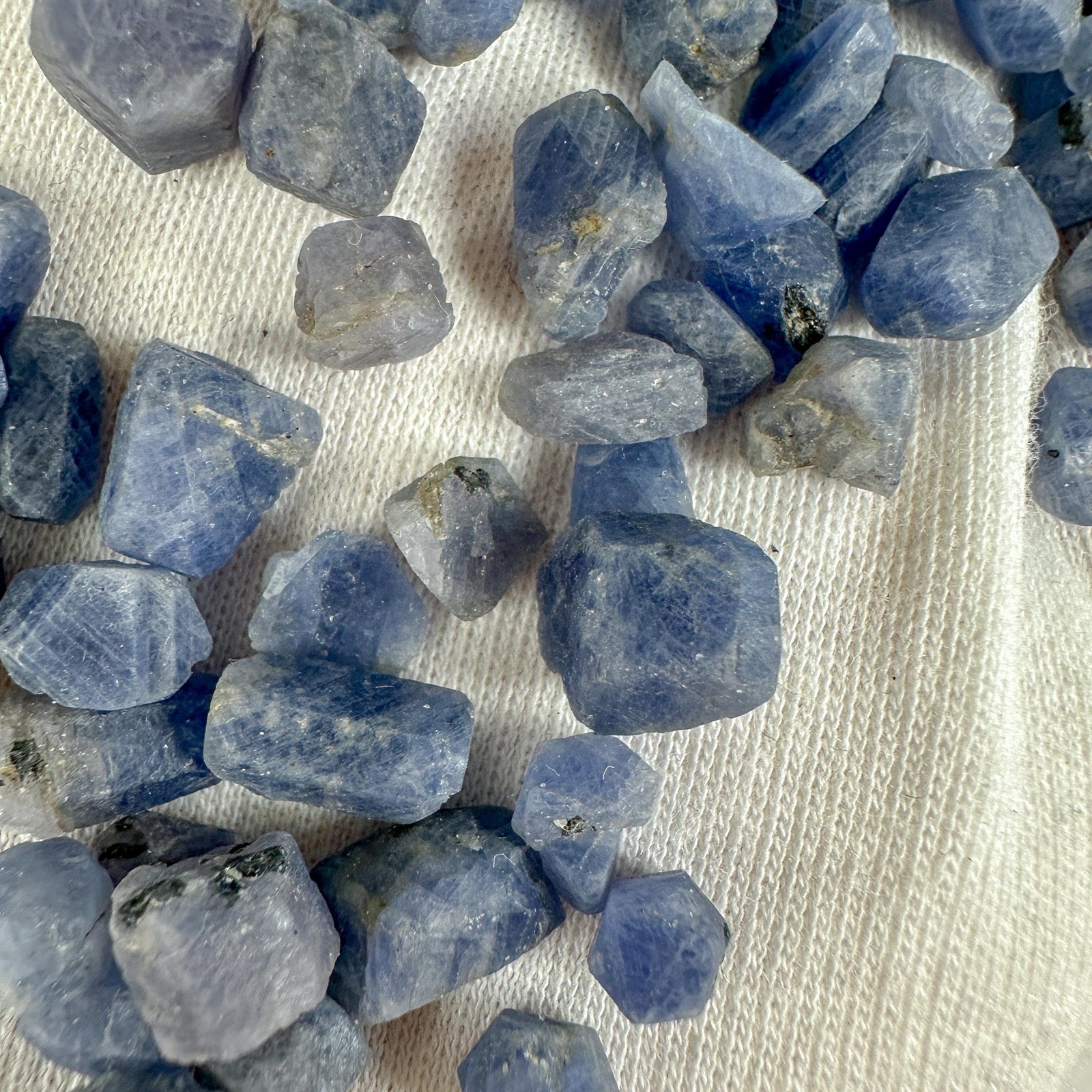 Natural Raw Blue Sapphire Crystal / Prosperity / Astrology
