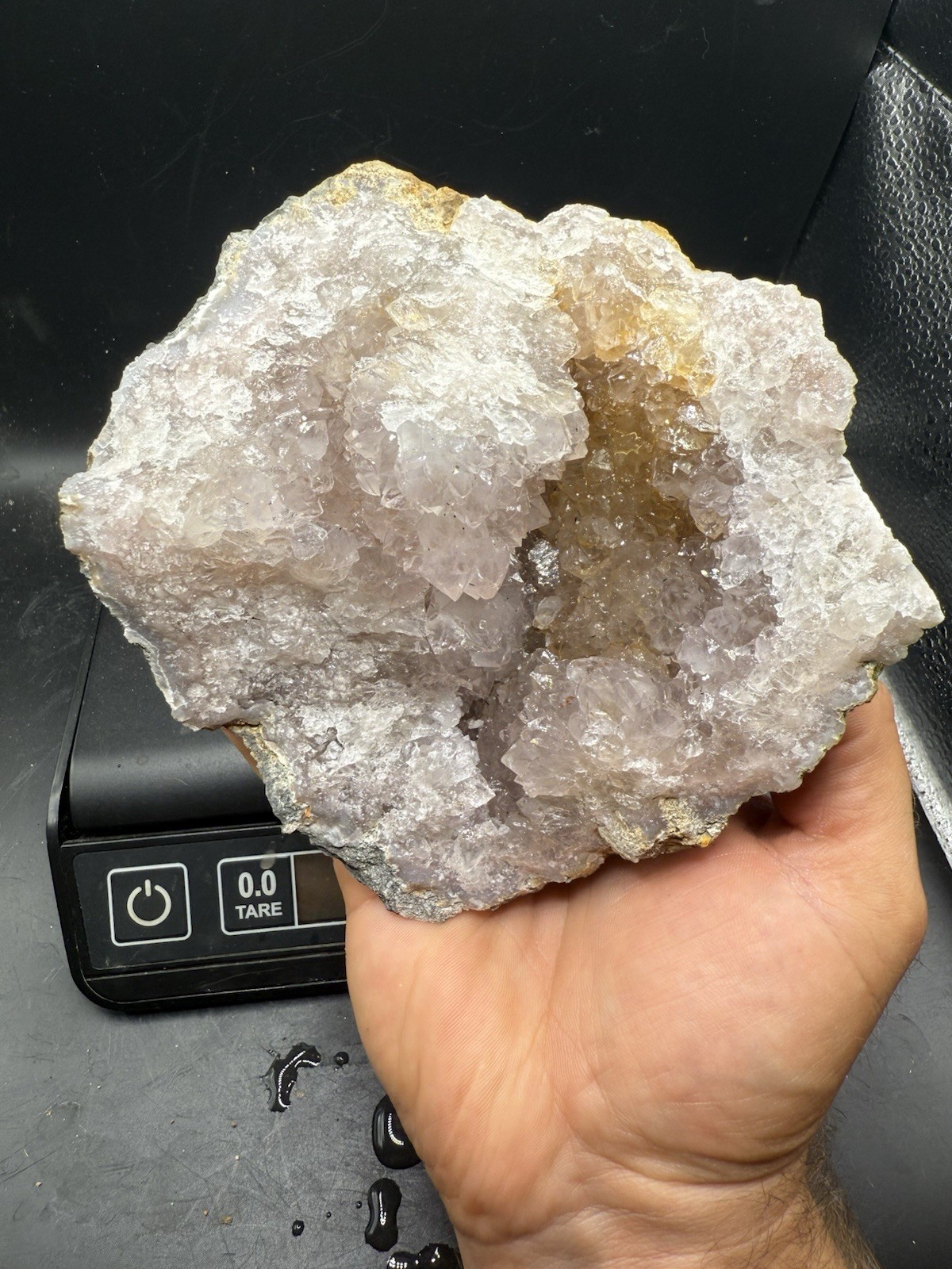 Rare Indiana Amethyst Geode Light Lilac Purple Ametrine 5,905 Carats All Natural
