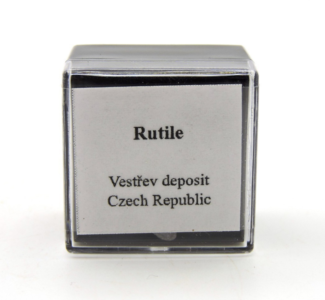Rutile Micromounts Mineral Specimen *Vestrev deposit, Czech Republic*