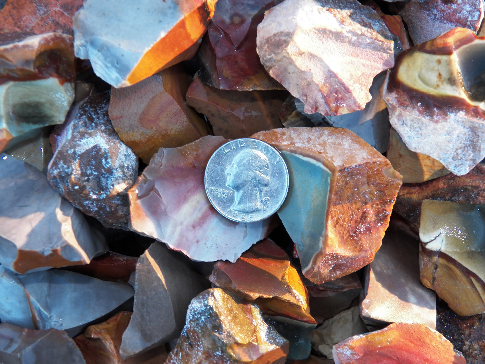 3000 Carat Lots of Desert Jasper Rough – Plus a FREE Faceted Gemstone