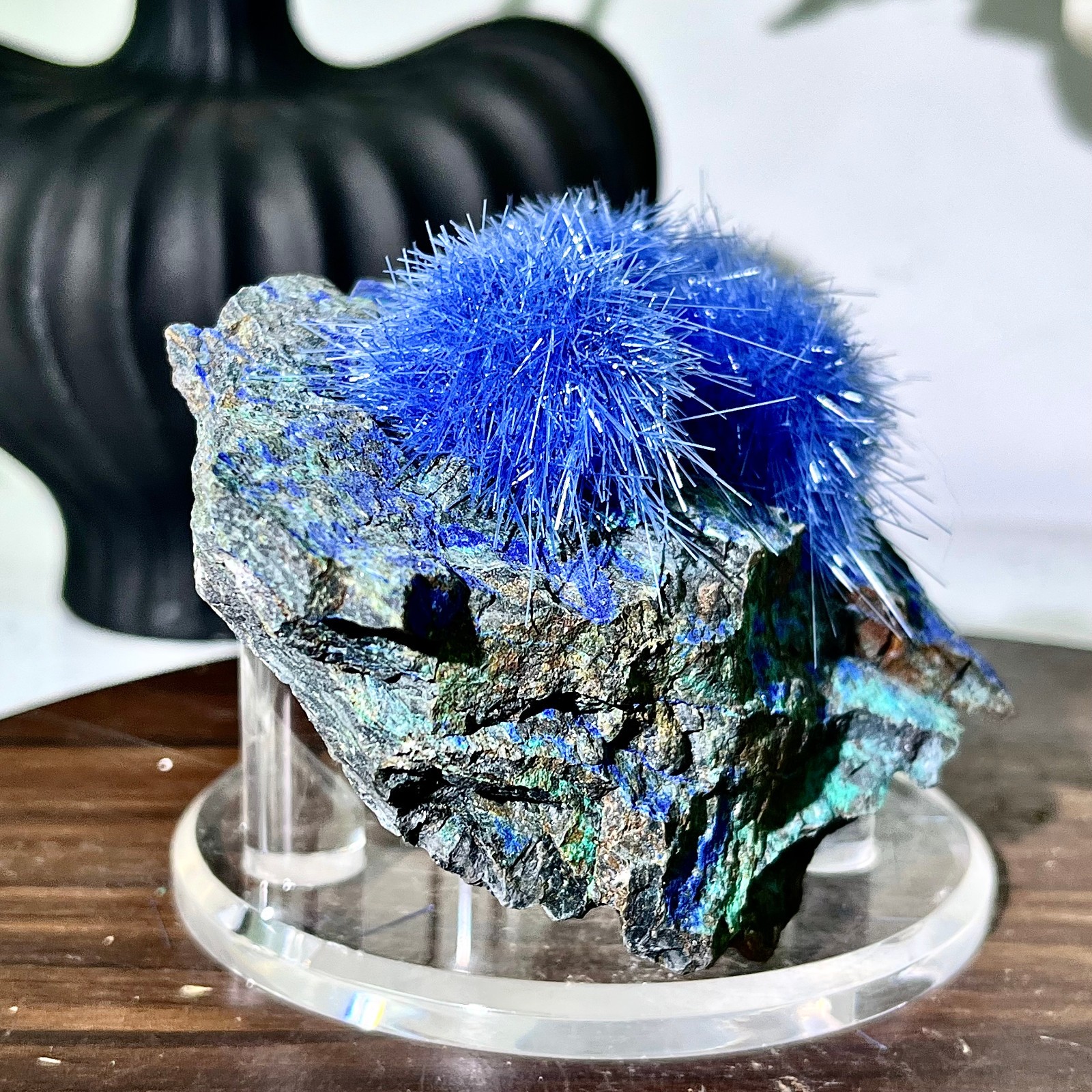 1.69LB Blue Natural Goethite Crystal Quartz Energy Ore Healing Mineral Specimen