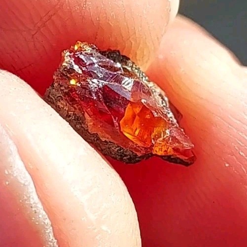 ULTRA RARE GEM RHODOCHROSITE ON MATRIX N’Chwaning I Mine, KMF, South Africa