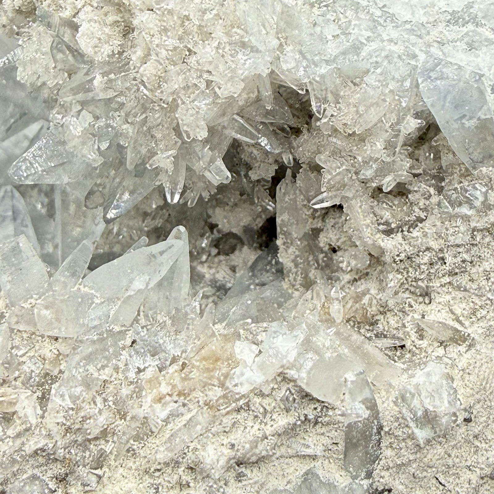 Ultra-light Blue Celestine Geode Crystal – Rare – Display Specimen
