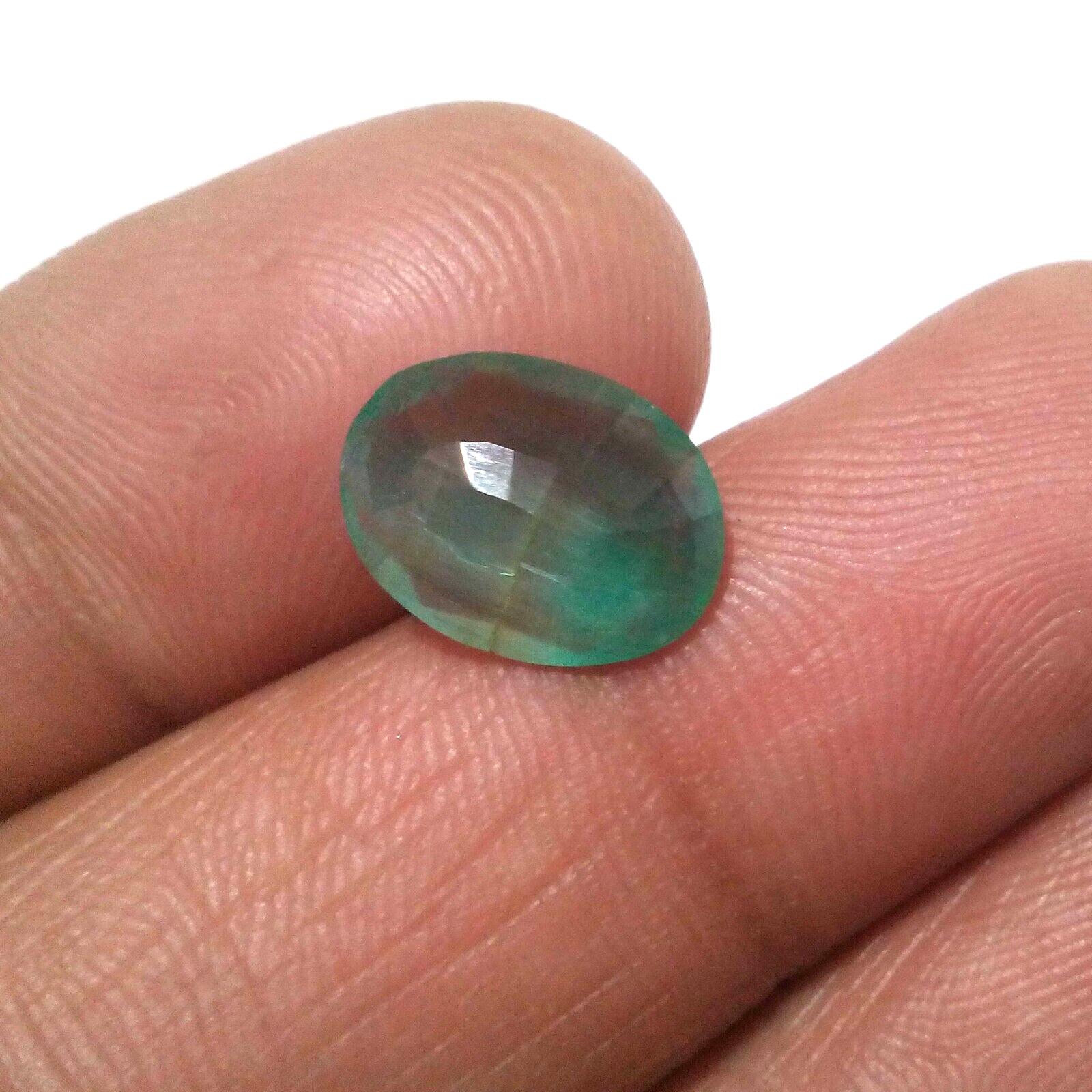 Amazing Colombian Emerald Faceted Oval Shape 3.80 Crt Emerald Loose Gemstone