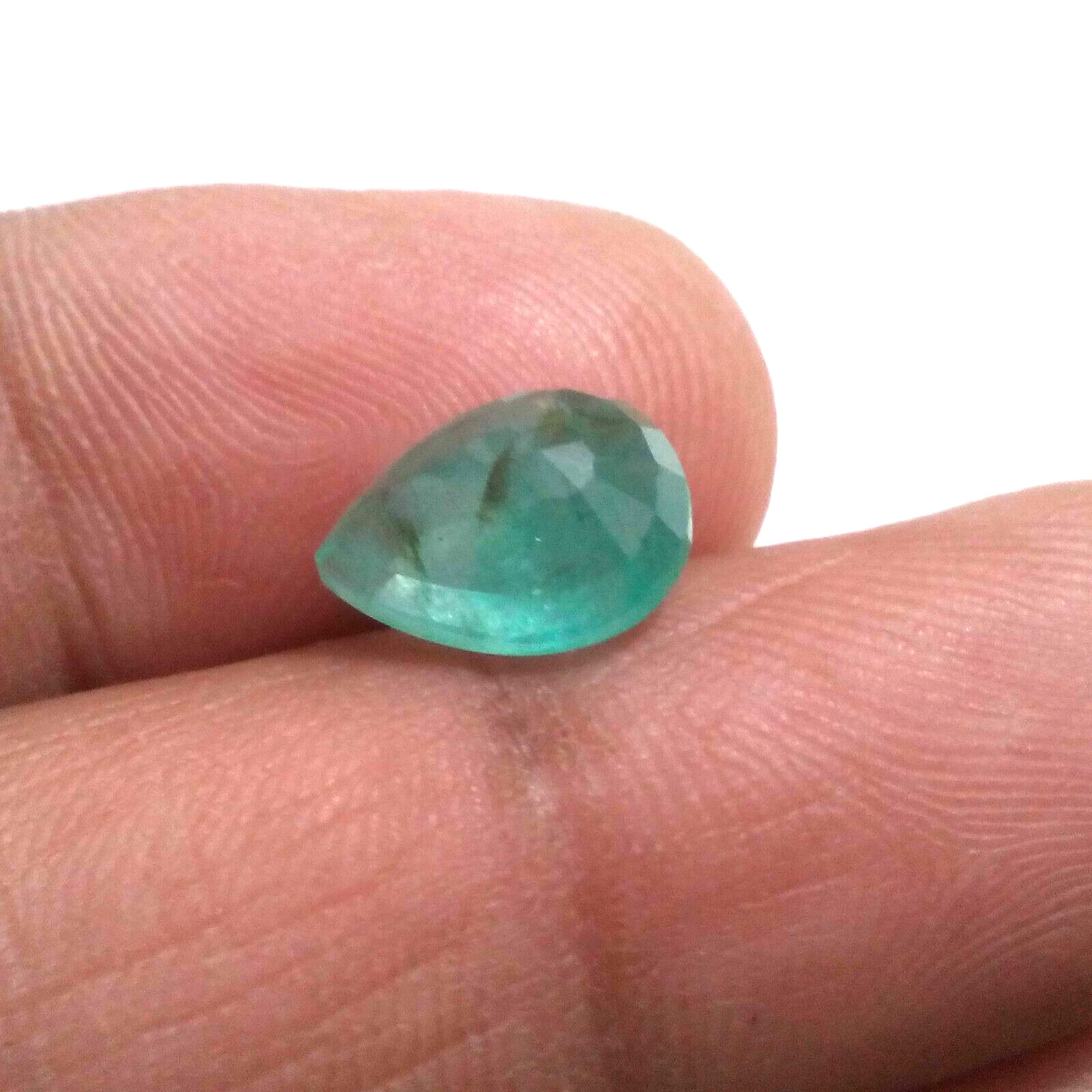 Natural Zambian Emerald Faceted Pear Shape 3.30 Crt Zambian Loose Gemstone