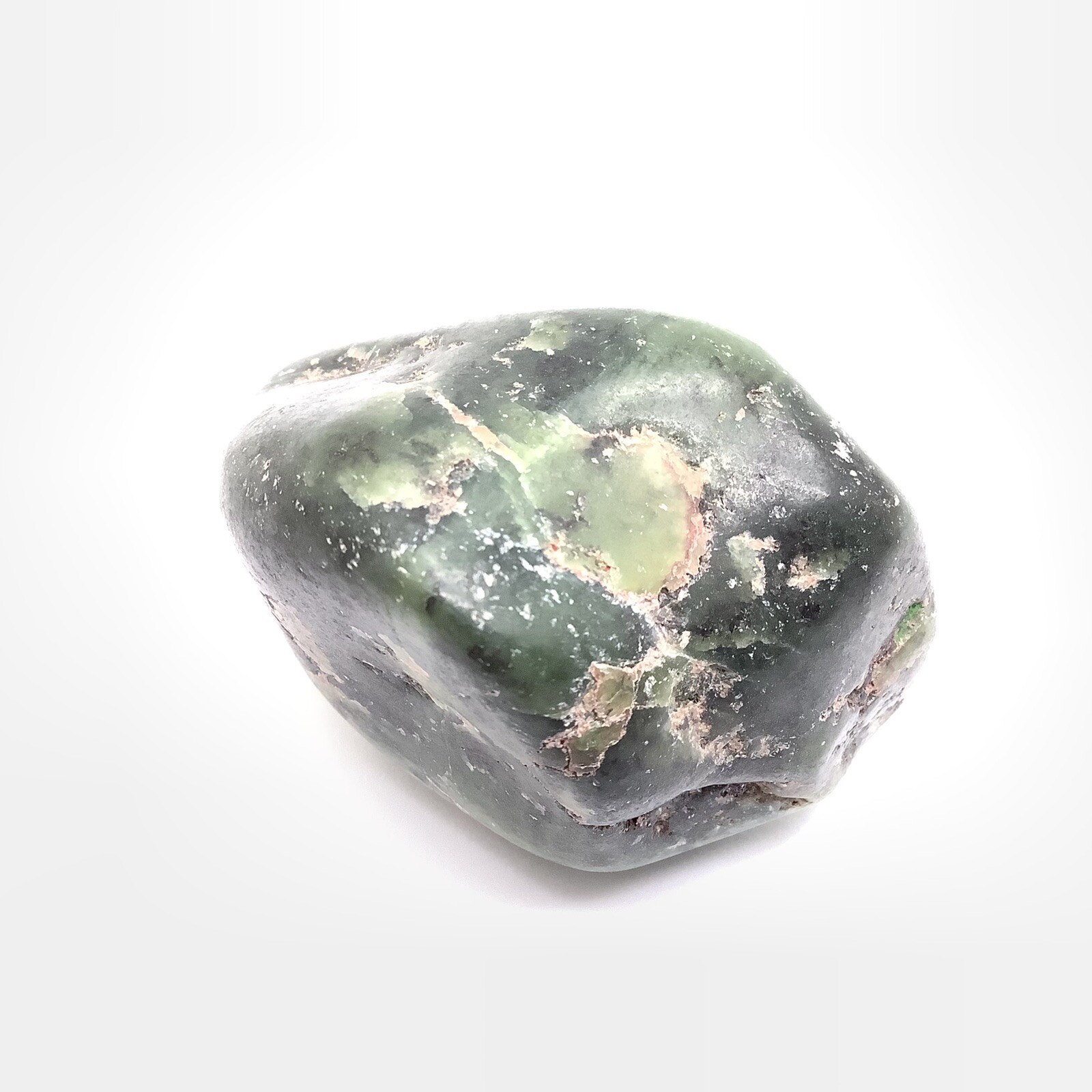 Wyoming Jade Pebble Whole Green Nephrite Jade Stone Desert Specimen WY #40