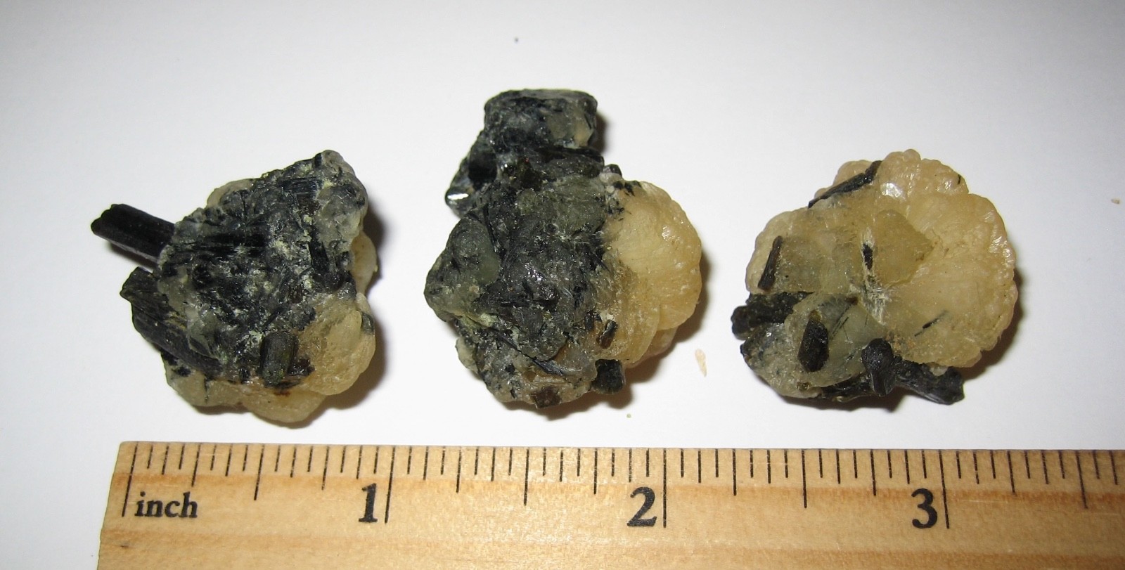 3 SMALL RARE NATURAL 1″-1.2″ YELLOW STILBITE & EPIDOTE CRYSTAL CLUSTERS ~ 36g *1