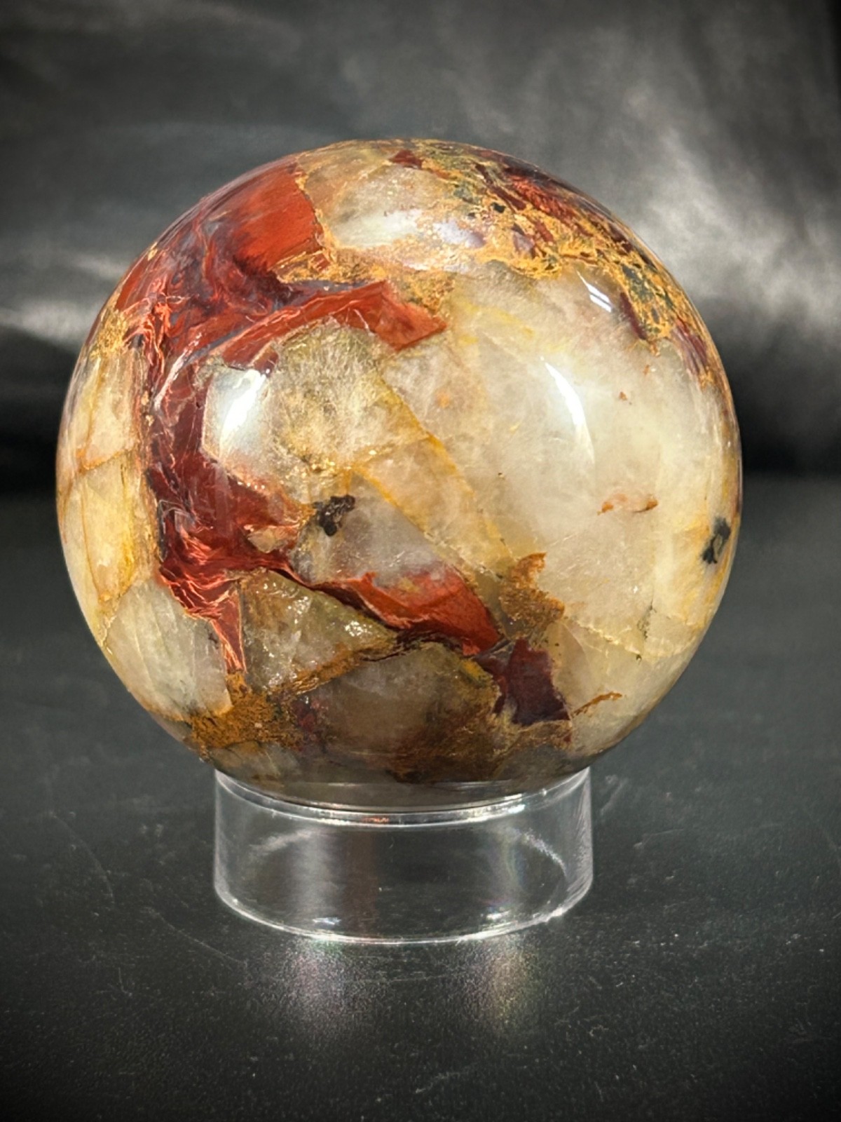2.2″ Pietersite Sphere With Acrylic Stand 8.4oz (241 grams)