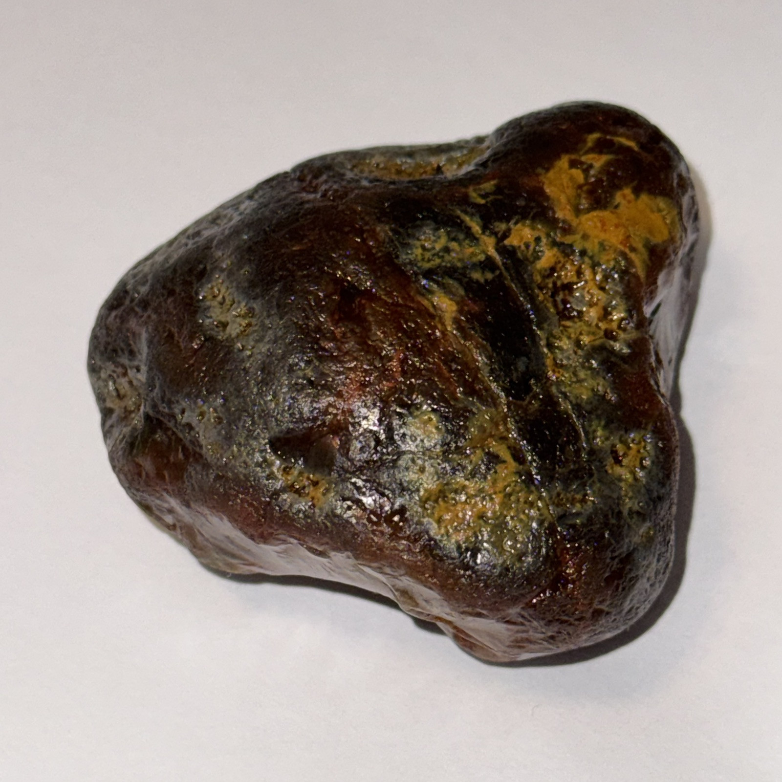 5.25 oz Lake Superior Agate with Limonite, Dark Husk With Frost