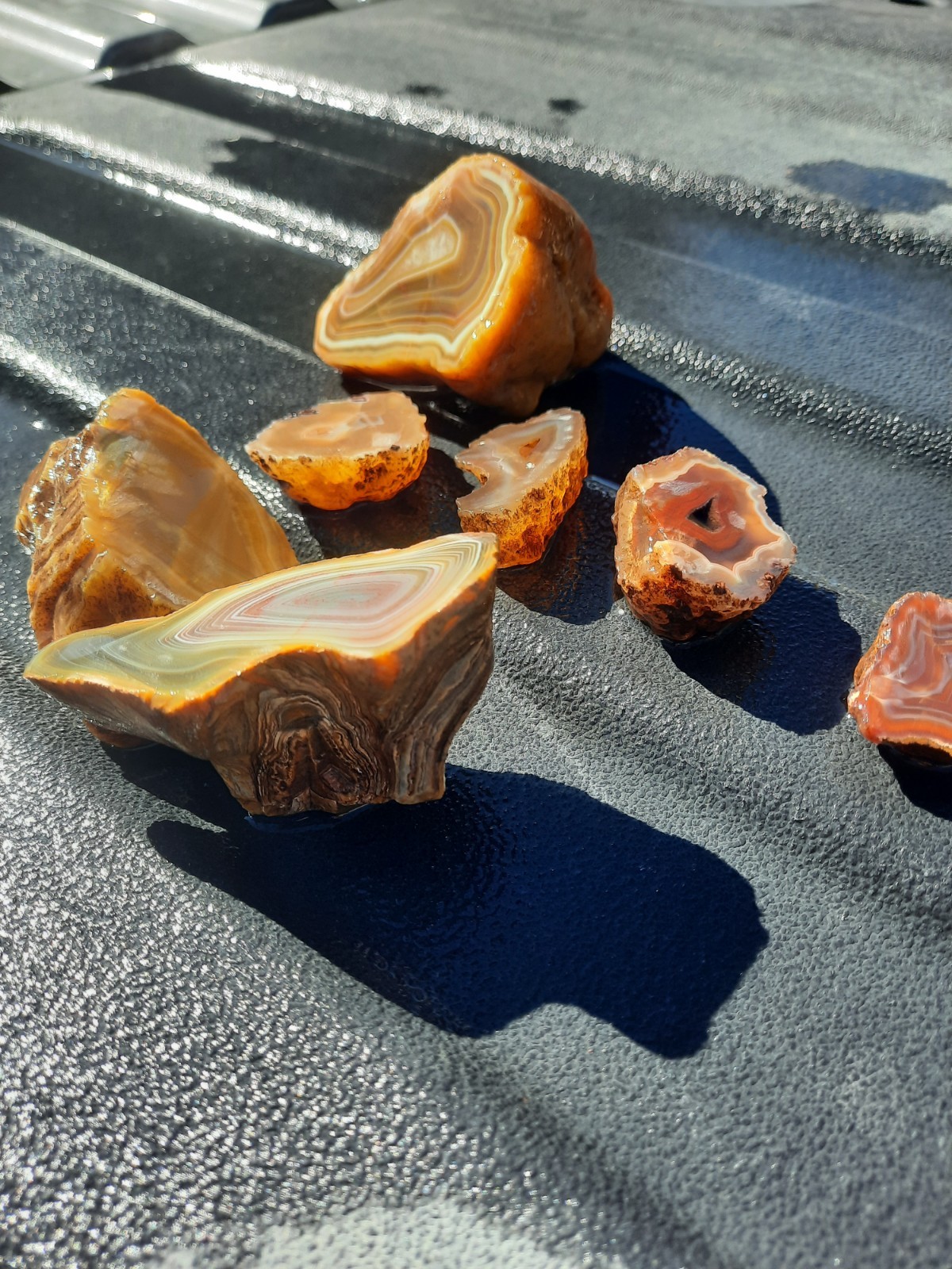 Mixed Agate Lot! Half Nodules Rough! 1 Lb.