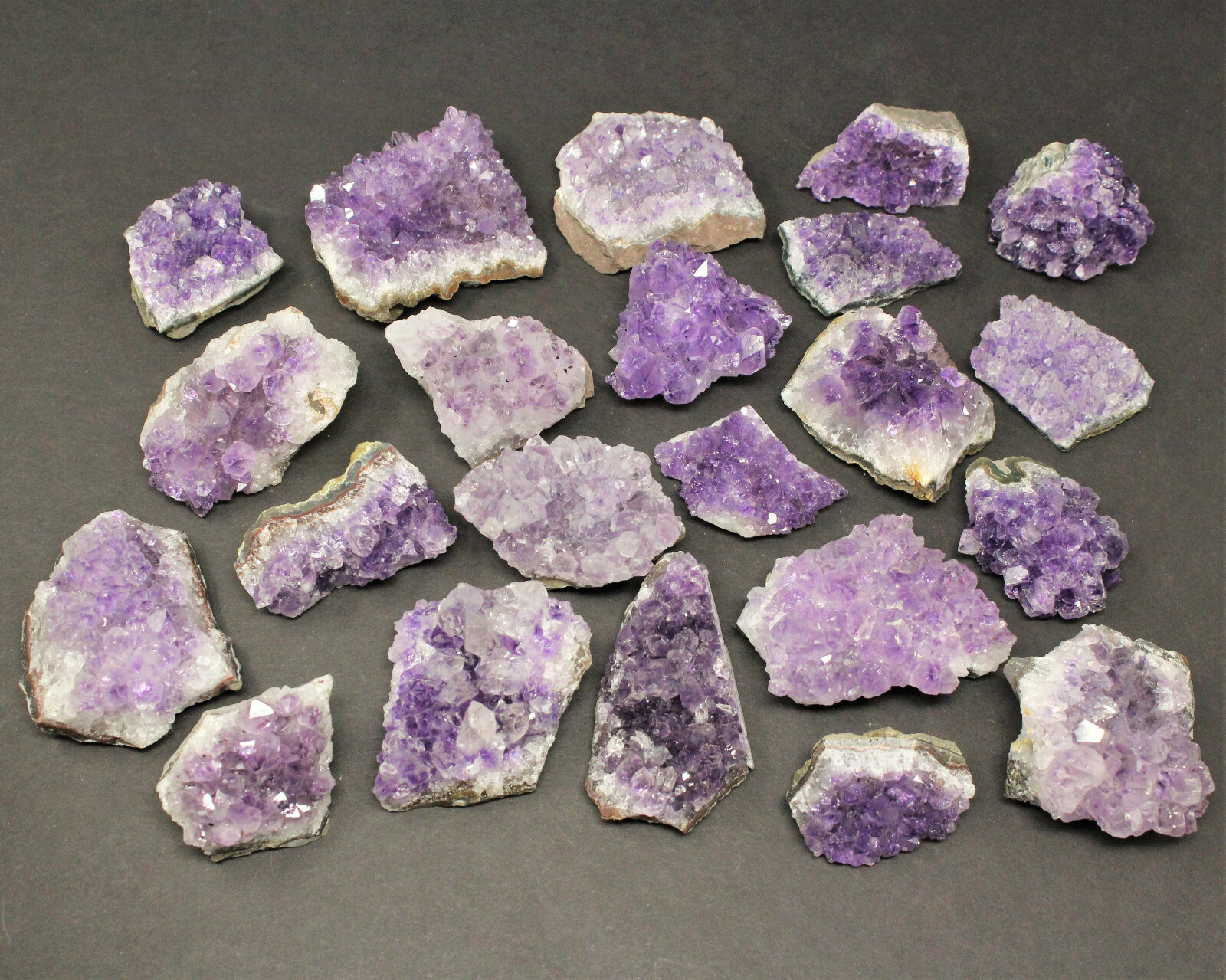 Wholesale Bulk Lot: 5 lb Amethyst Cluster Crystal Geode Small Specimens