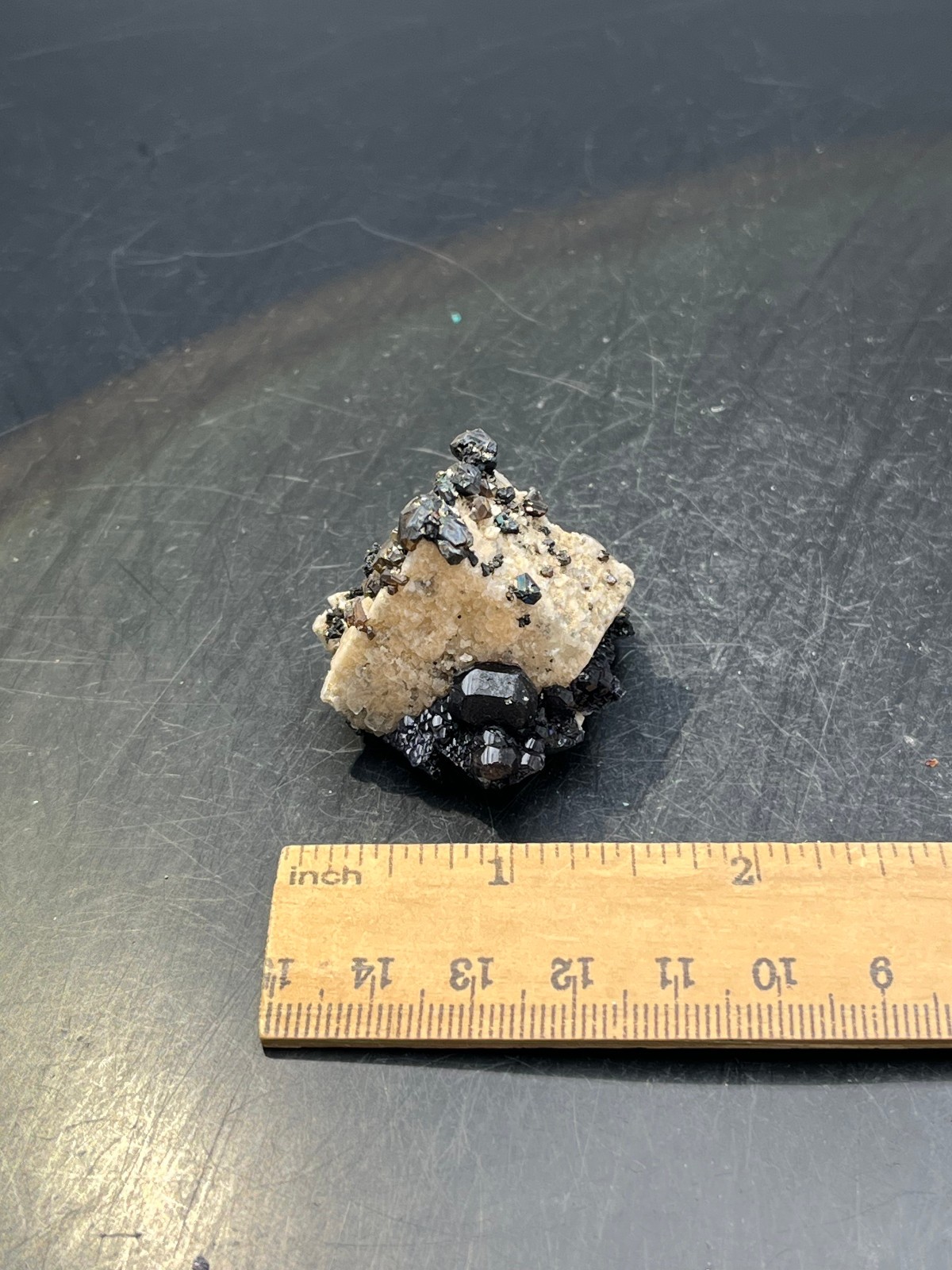 33g Fluorite With Marmatite From Huanggangliang No.2 Area Inner Mongolia China