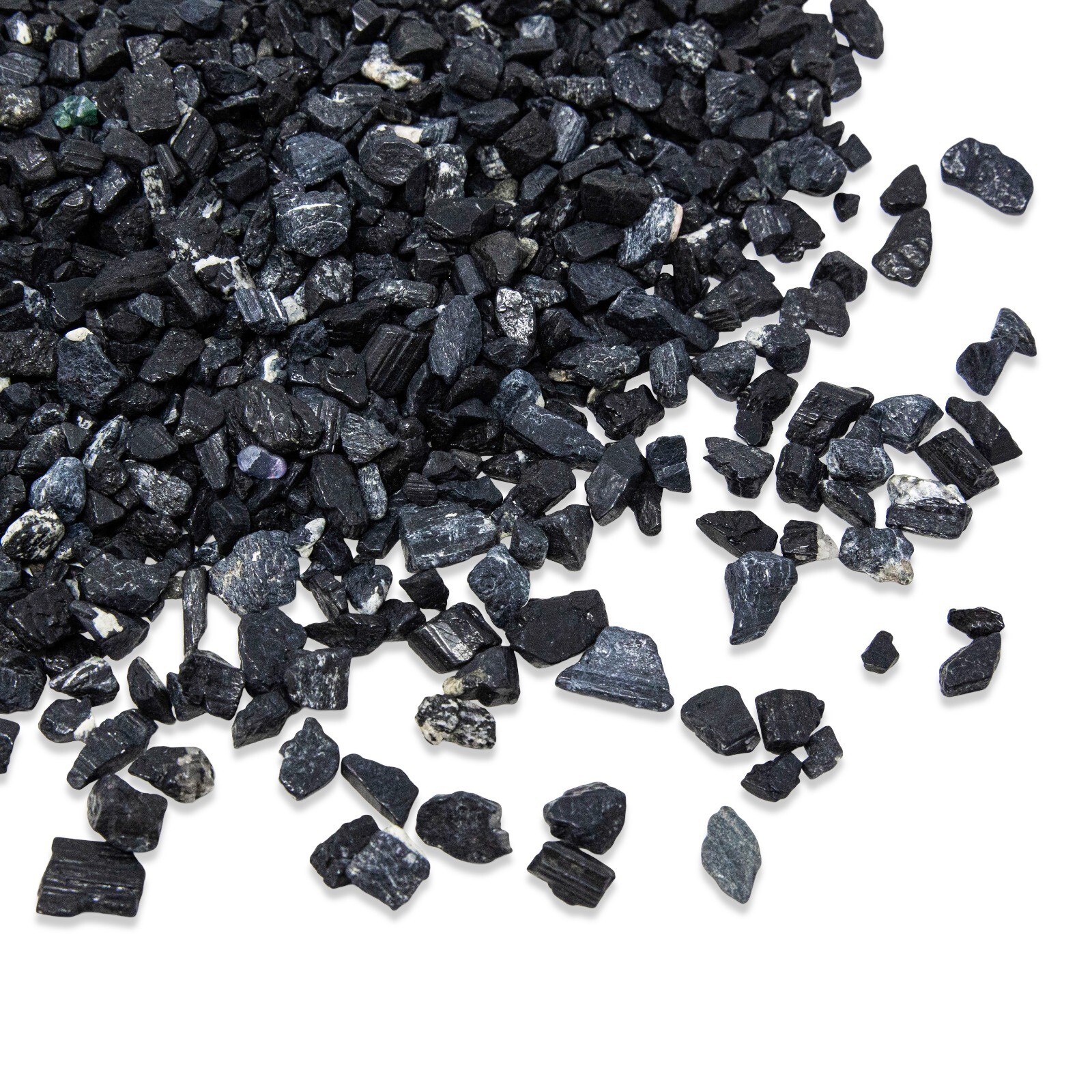 Rough Black Tourmaline Crystals Chips Bulk Gemstones Beads Healing Stones