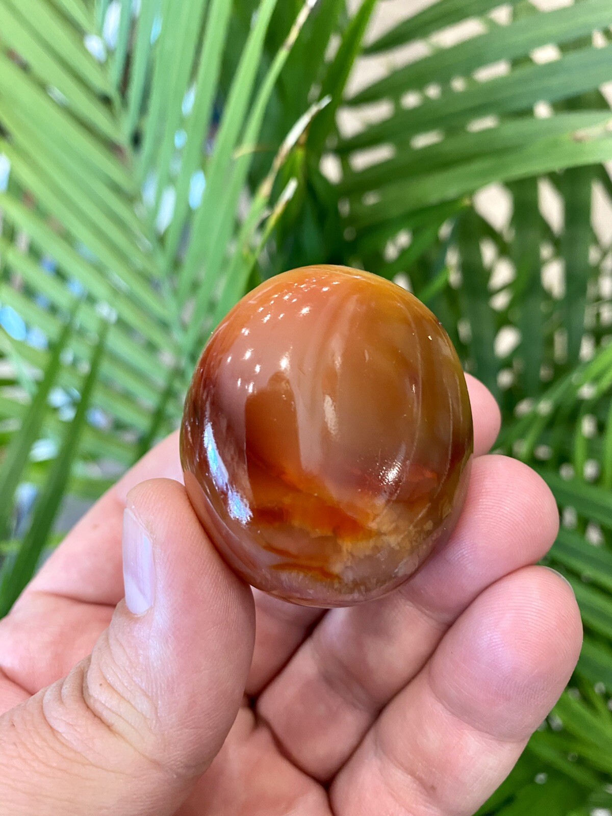 Carnelian Crystal Stone Healing Crystals Yoga Reiki Meditation Rock 2×1,5″ ZENDA