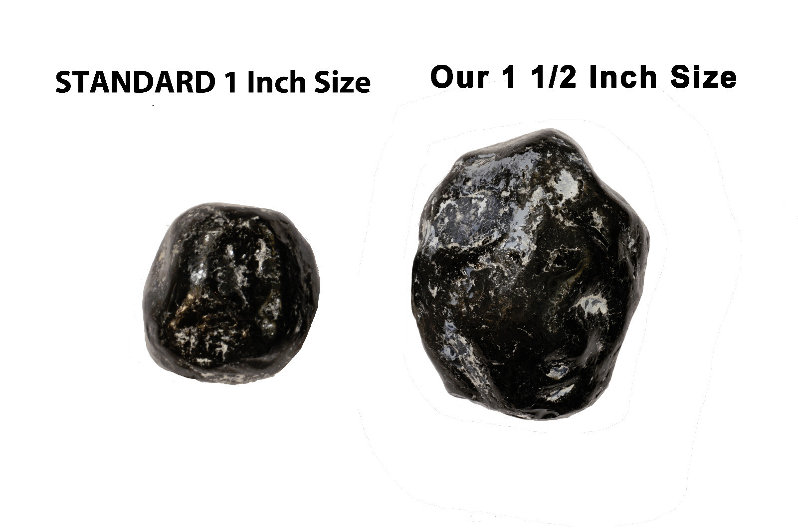 Real APACHE TEARS 1 5/8″ Set of 5 Rock Mineral Specimen Chakra Healing Crystal