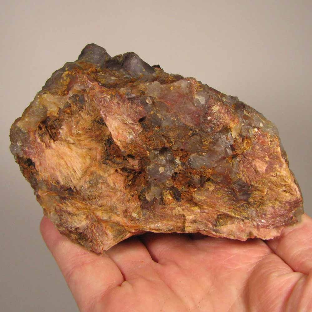 4.7″ Red HEMATOID AMETHYST Skeletal Crystals Cluster – Morocco – 1.4 lbs.