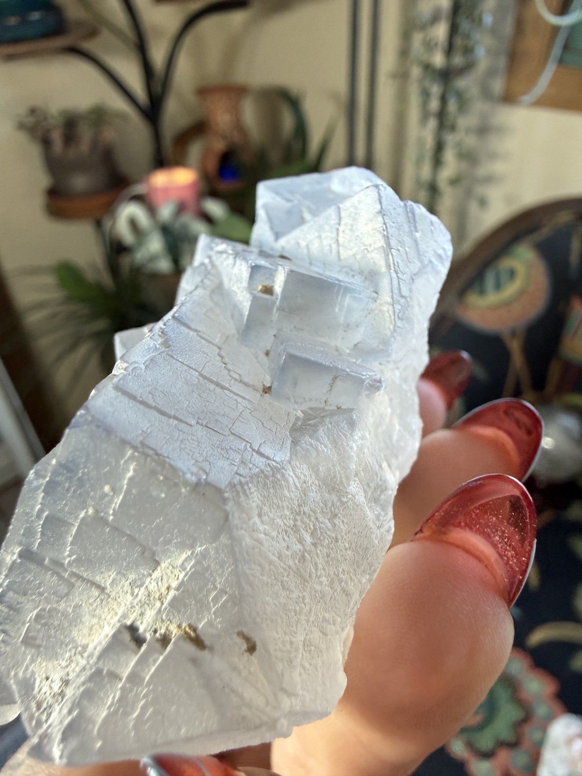 Blue Fluorite Cubes – Floating Cluster (No Matrix) – 9.28 oz