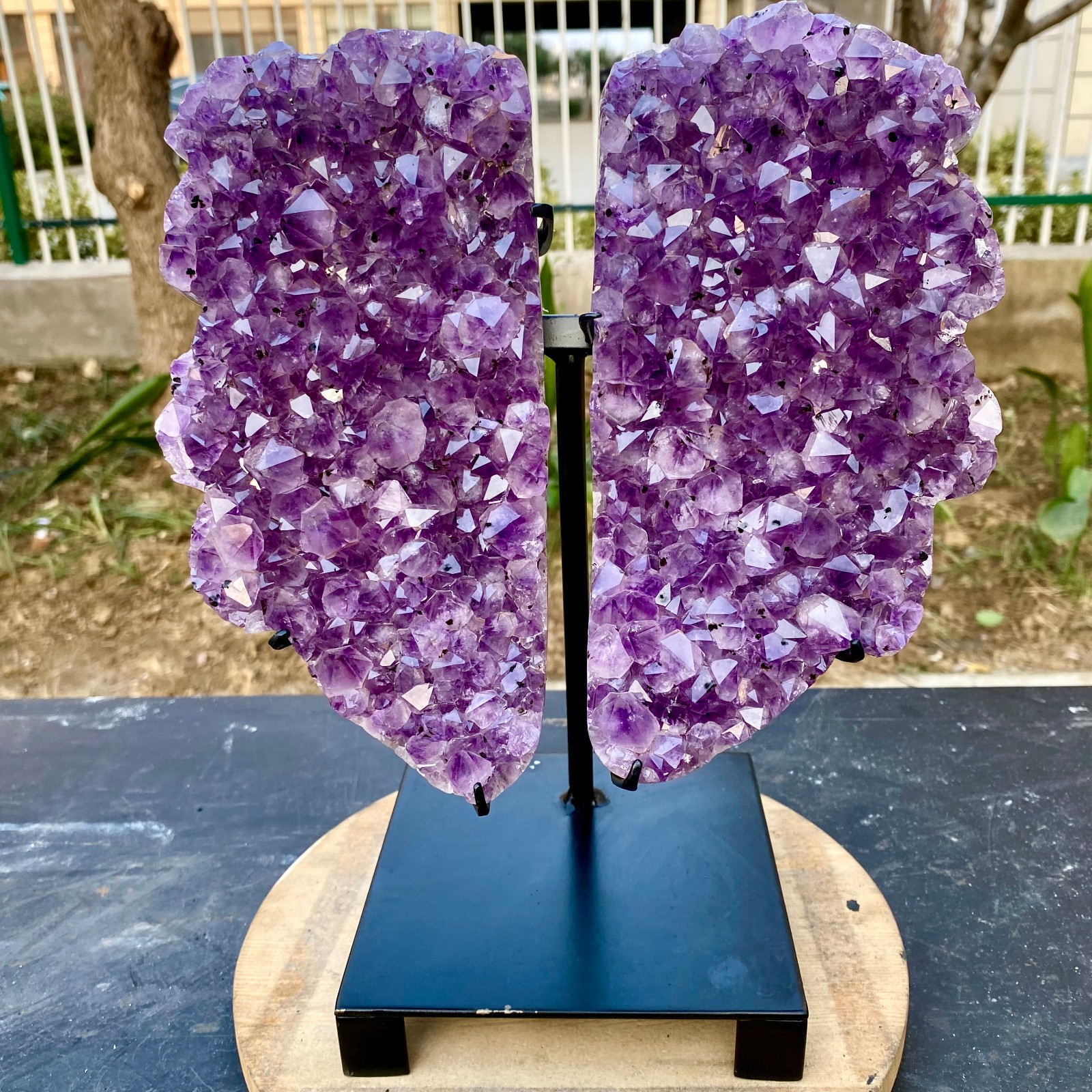 11.44LB Natural Amethyst cluster quartz crystal Raw mineral specimen Healing