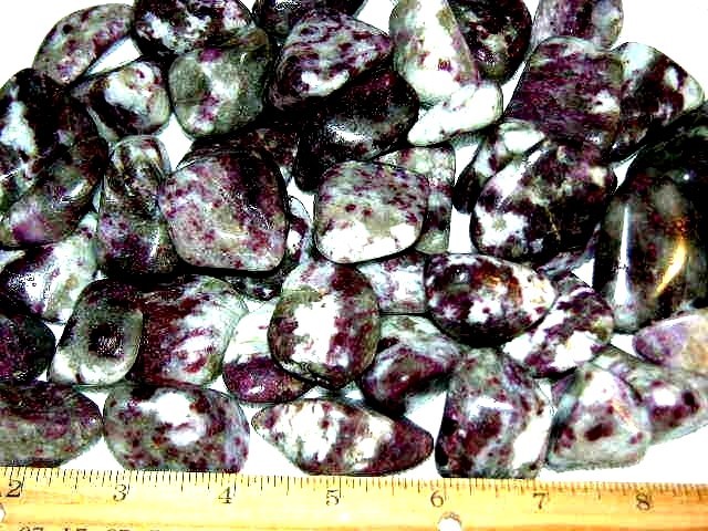 Tourmaline red in quartz polished 3/4-1.5″ Madagascar 1/2 pound lots