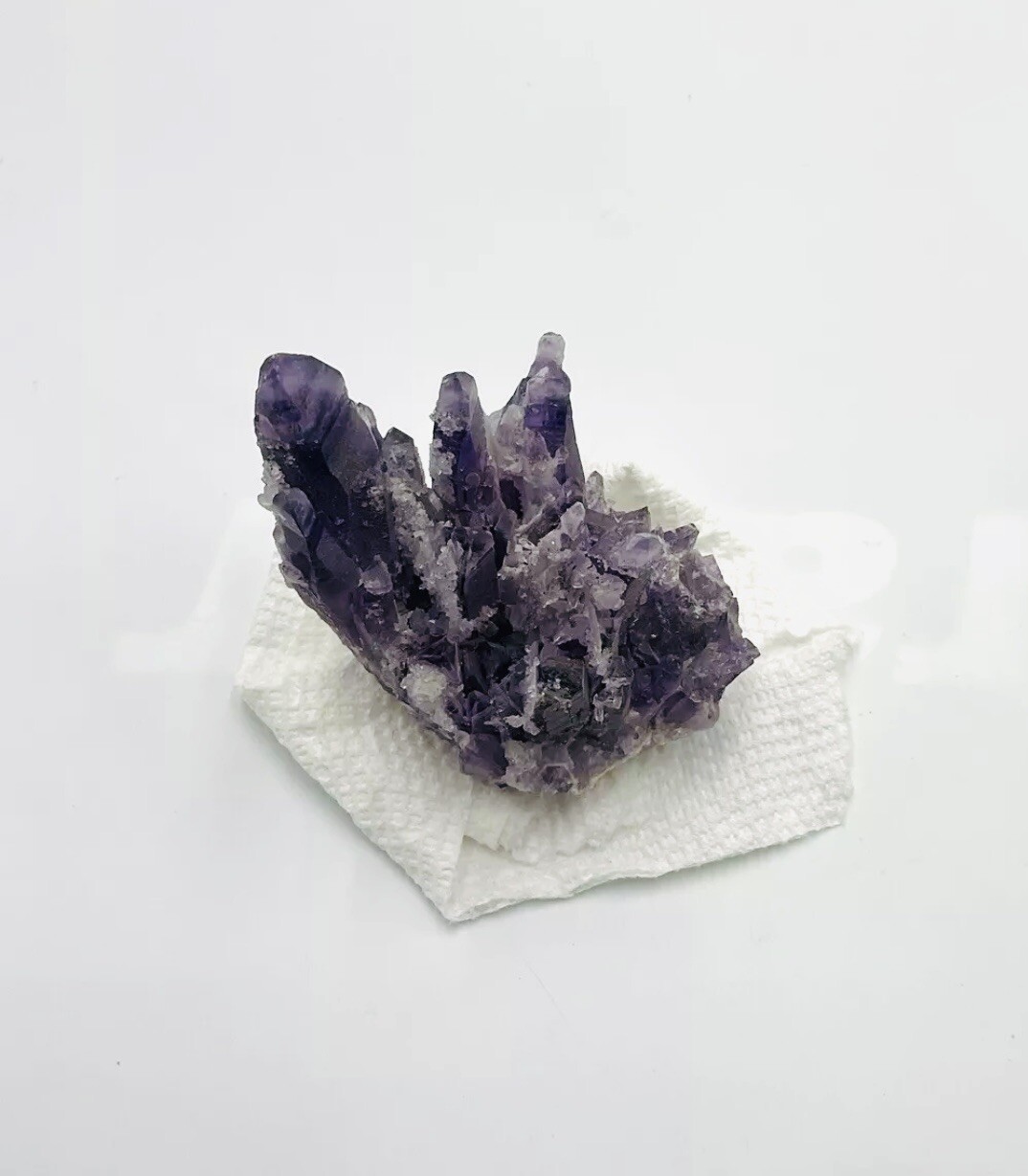 Beautiful Chunk Of Amethyst 3in Tall 3 1/2 Or So Long!! S1