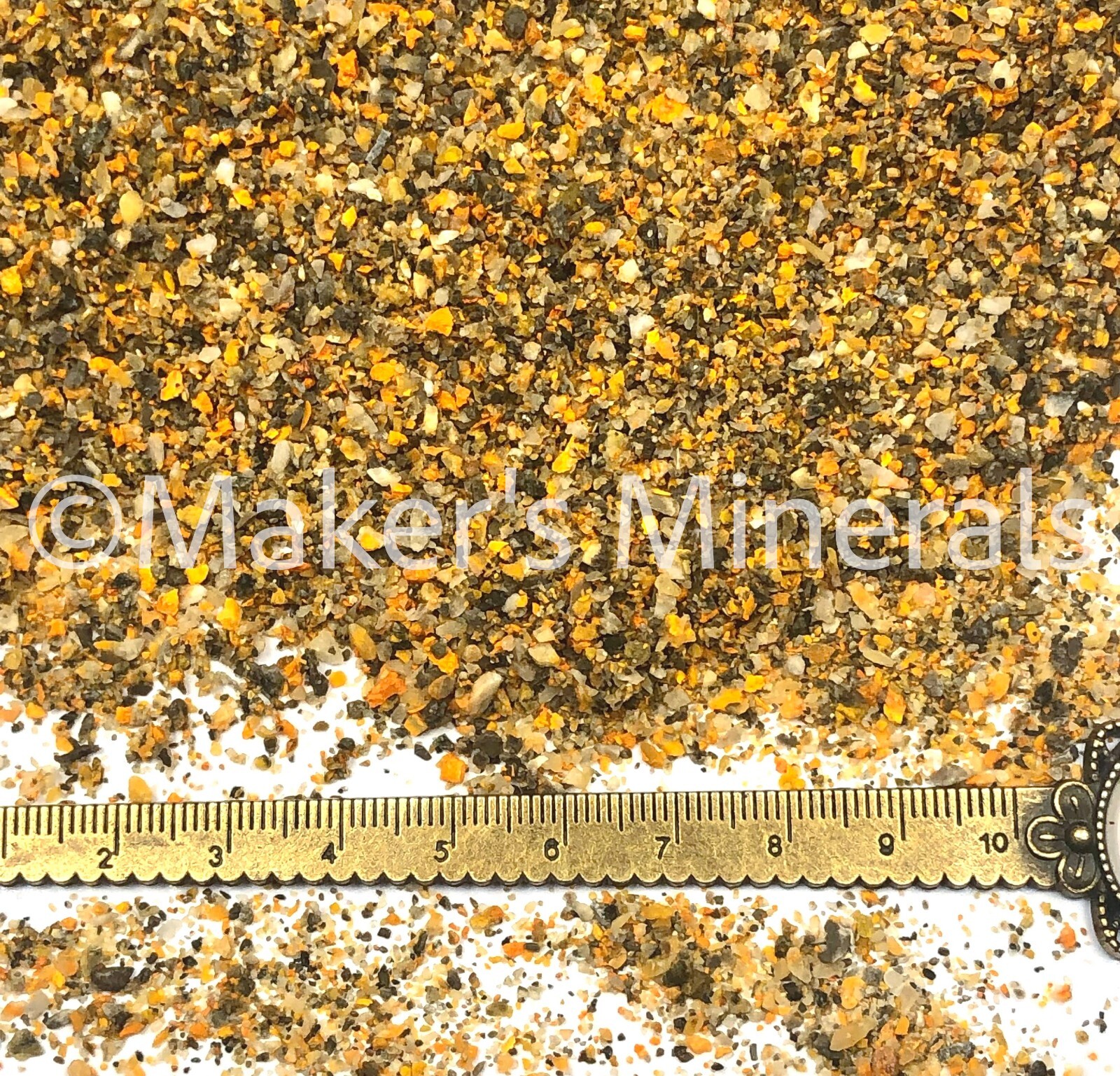 Crushed Bumblebee Jasper Sand, 2mm-0.25mm, for Rings, Woodworking Inlay, & Resin