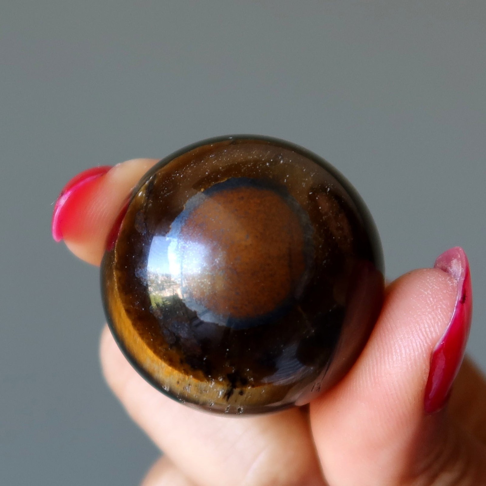 Lot of 6 Tigers Eye Sphere Bundle Golden Brown Crystal Balls Natural Stone Bulk