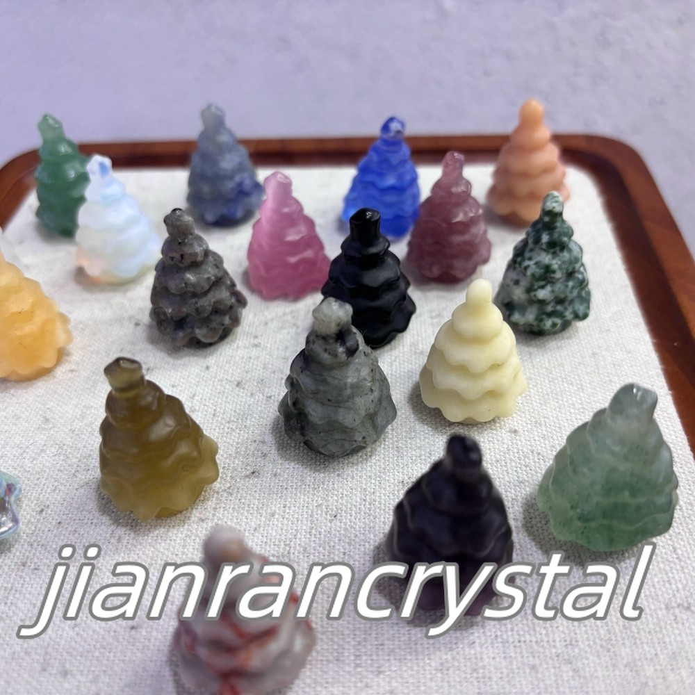 50pcs MIX Natural Quartz Crystal Christmas Tree Skulls Carved Skull Wholesale