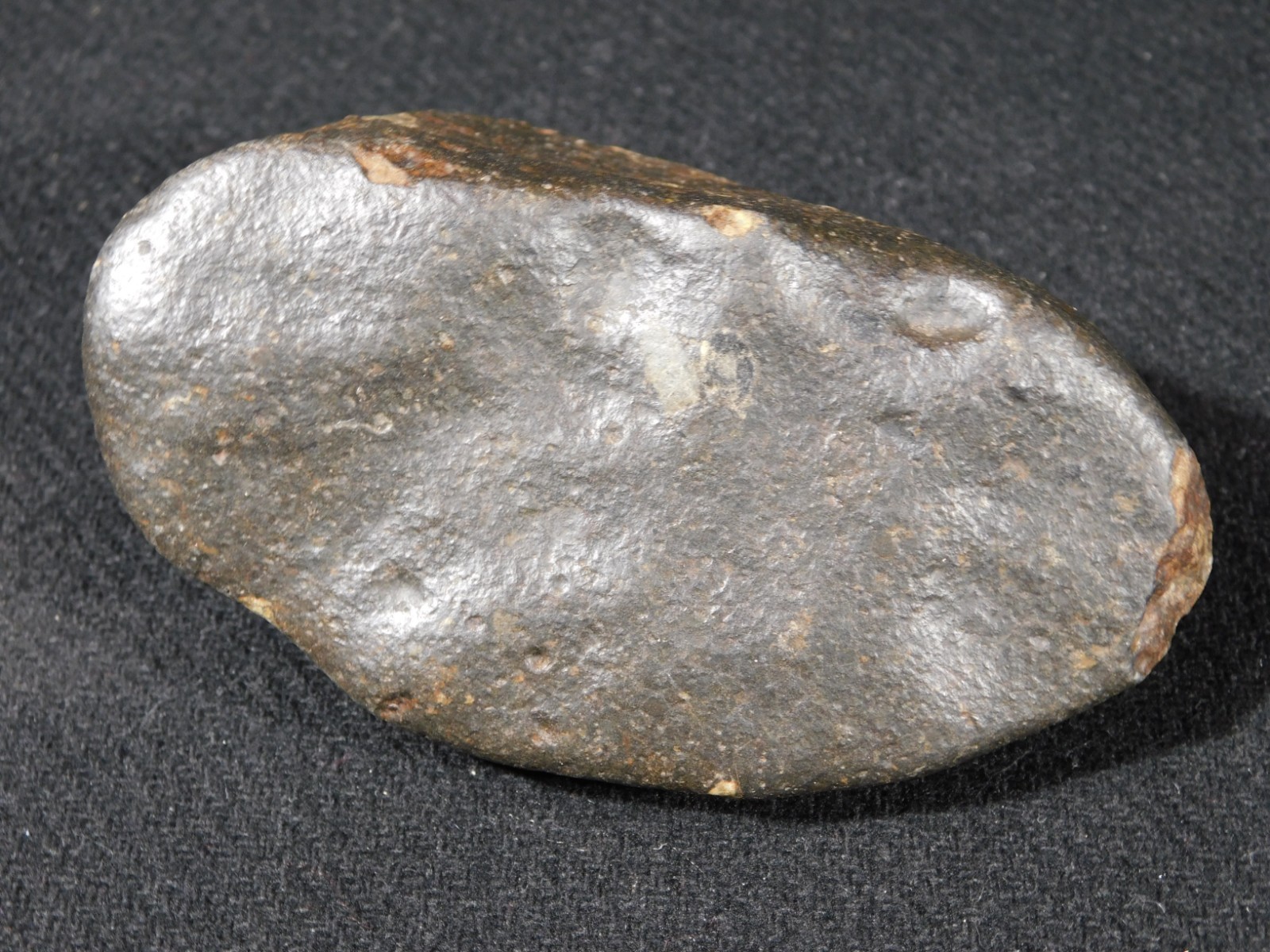 wOw! Stony METEORITE with DARK Fusion Crust and REGMAGLYPTS Libya 274gr