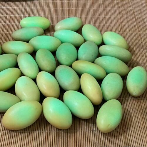 1pcs Glow In The Dark Tibetan Wealth God Ancient Luminous Egg Stone Old Dzi Bead