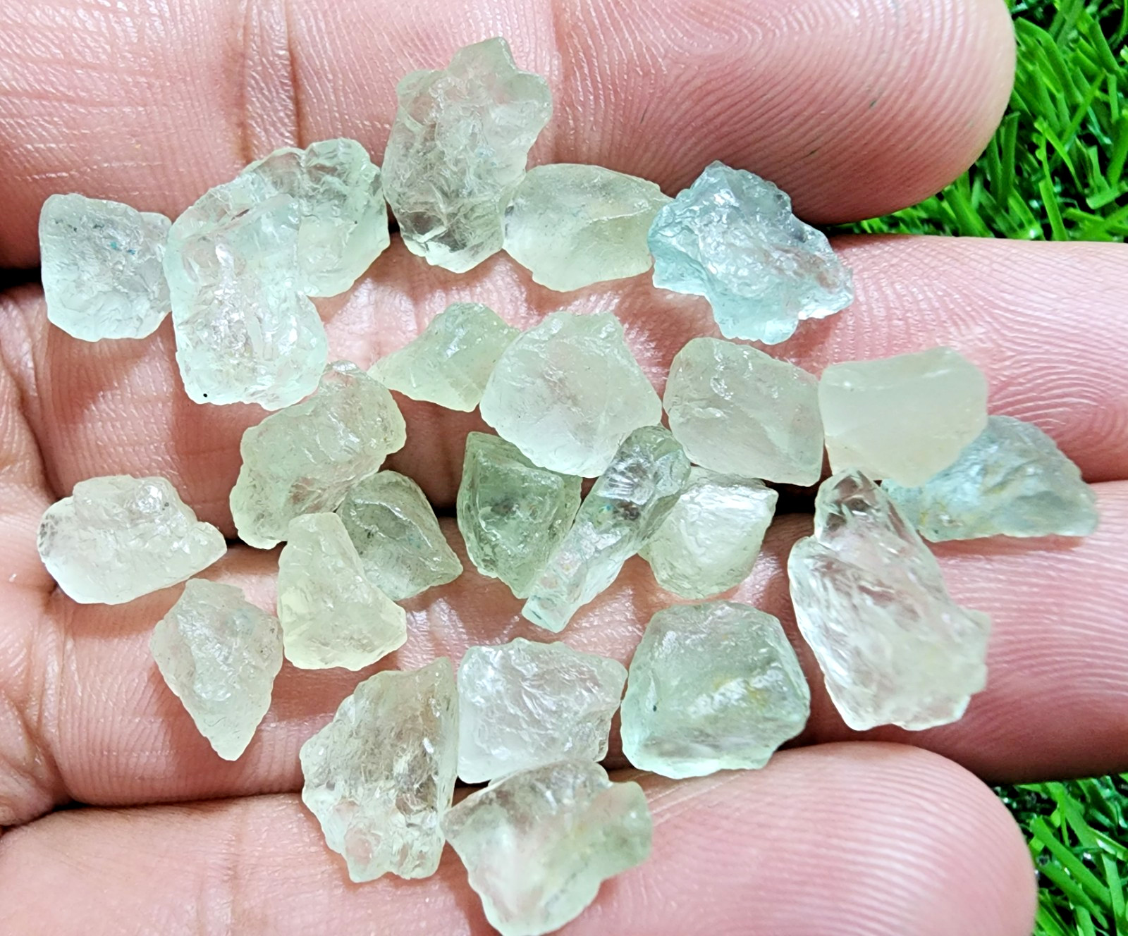AAA+ Quality Aquamarine Gemstone Rough Lot 8-13mm Loose Stones Jewelry Making