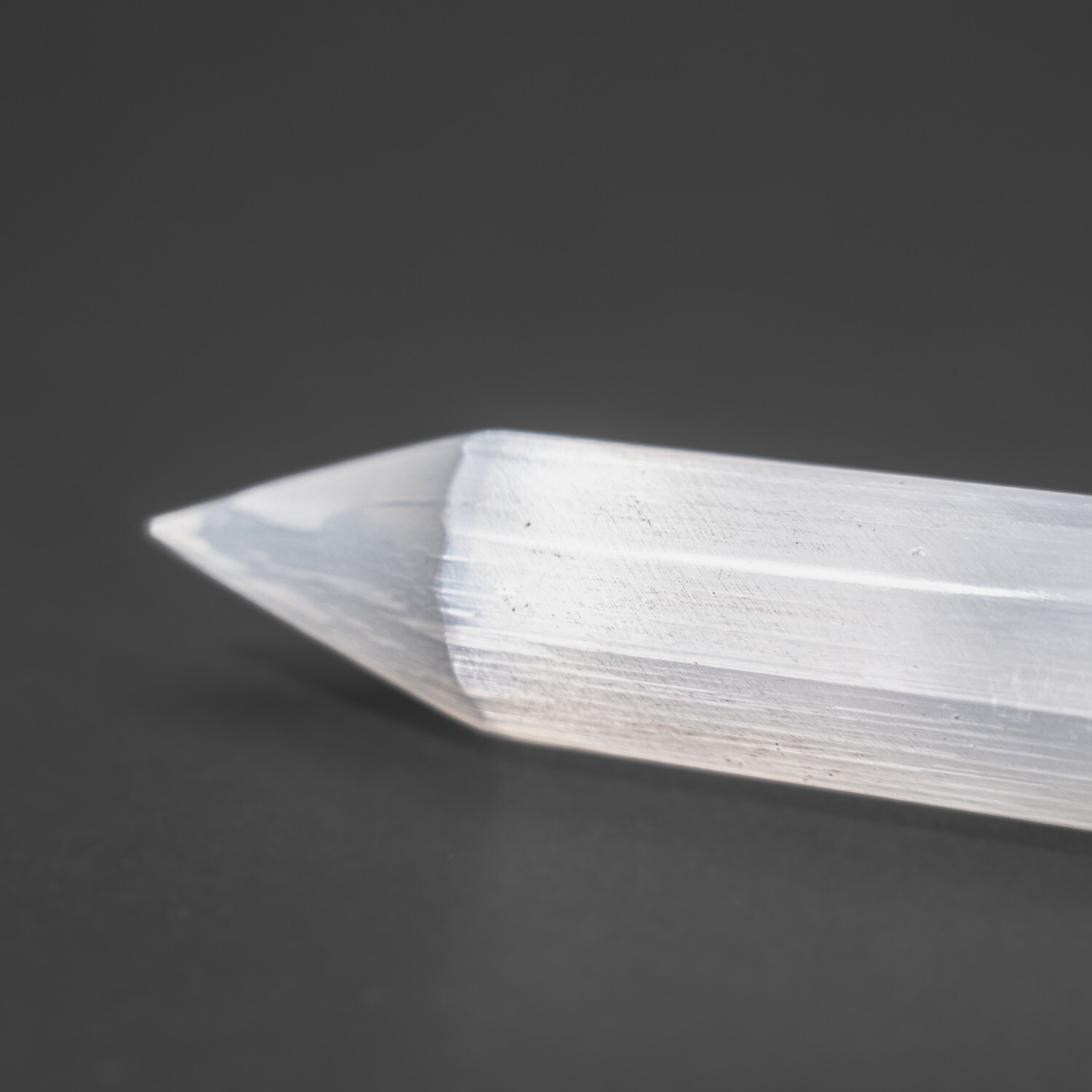 Selenite Point Massage Wand From Morocco