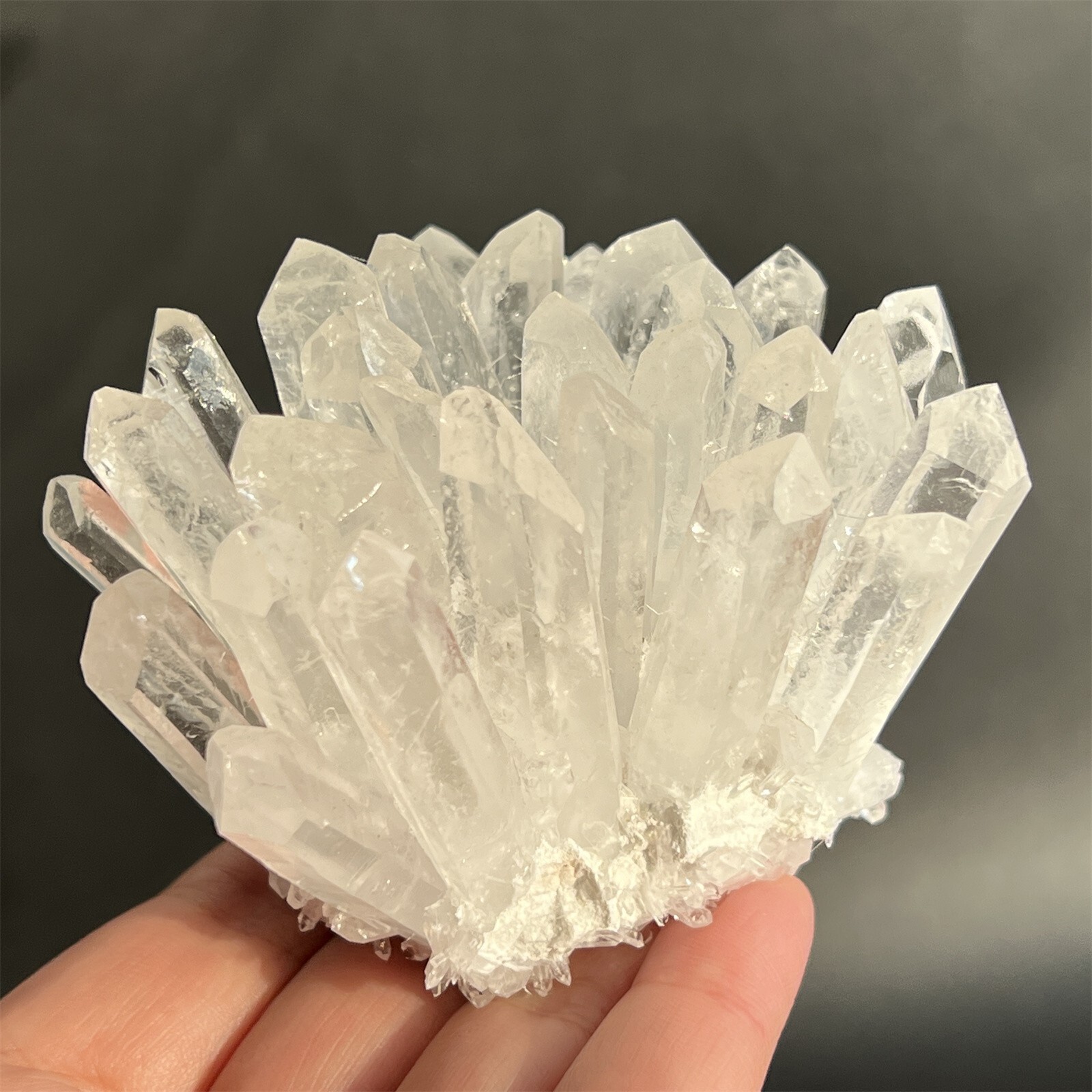 Clear quartz cluster crystal fine cluster mineral specimen point Random 200g+1PC